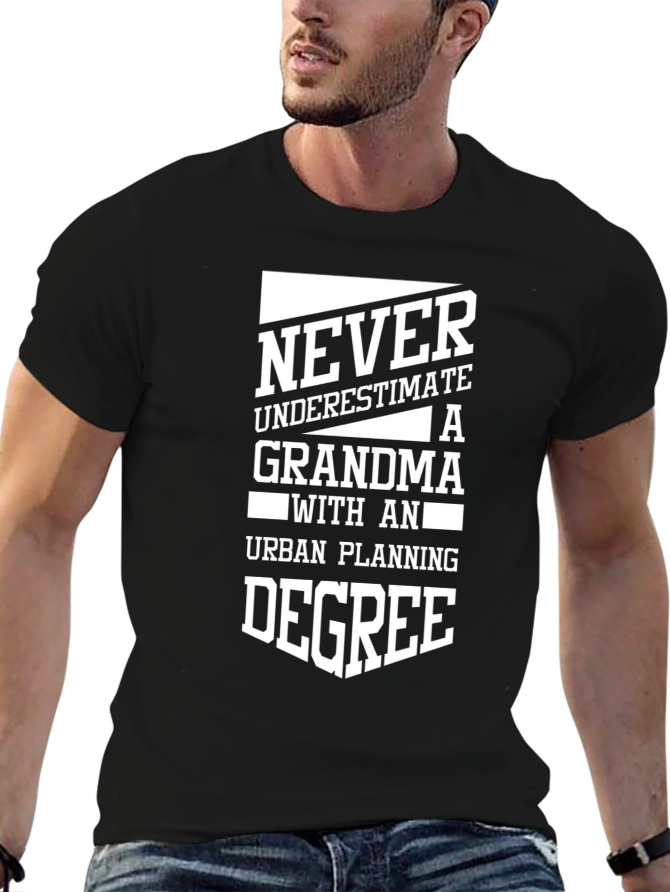 Black Never Underestimate Grandma T-Shirt view 6