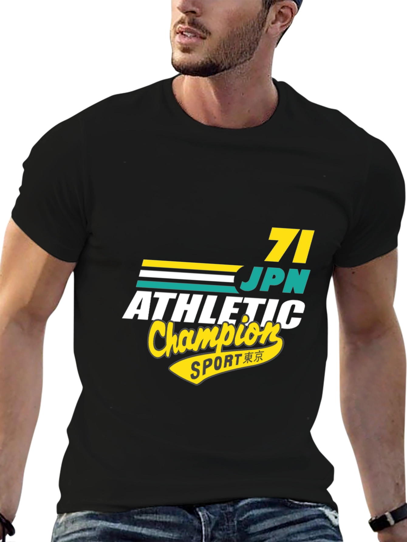 Black Athletic Champion Graphic T-Shirt view 6