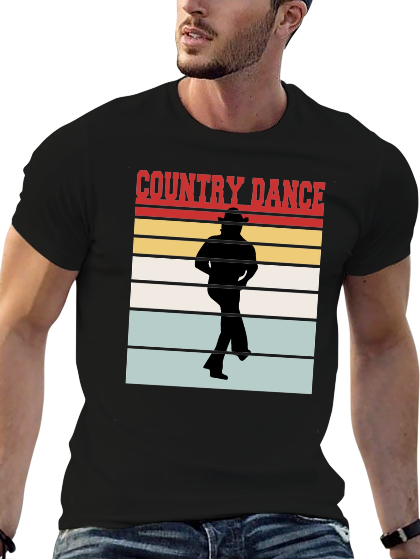 Country Dance Graphic T-Shirt - Western Style - 6