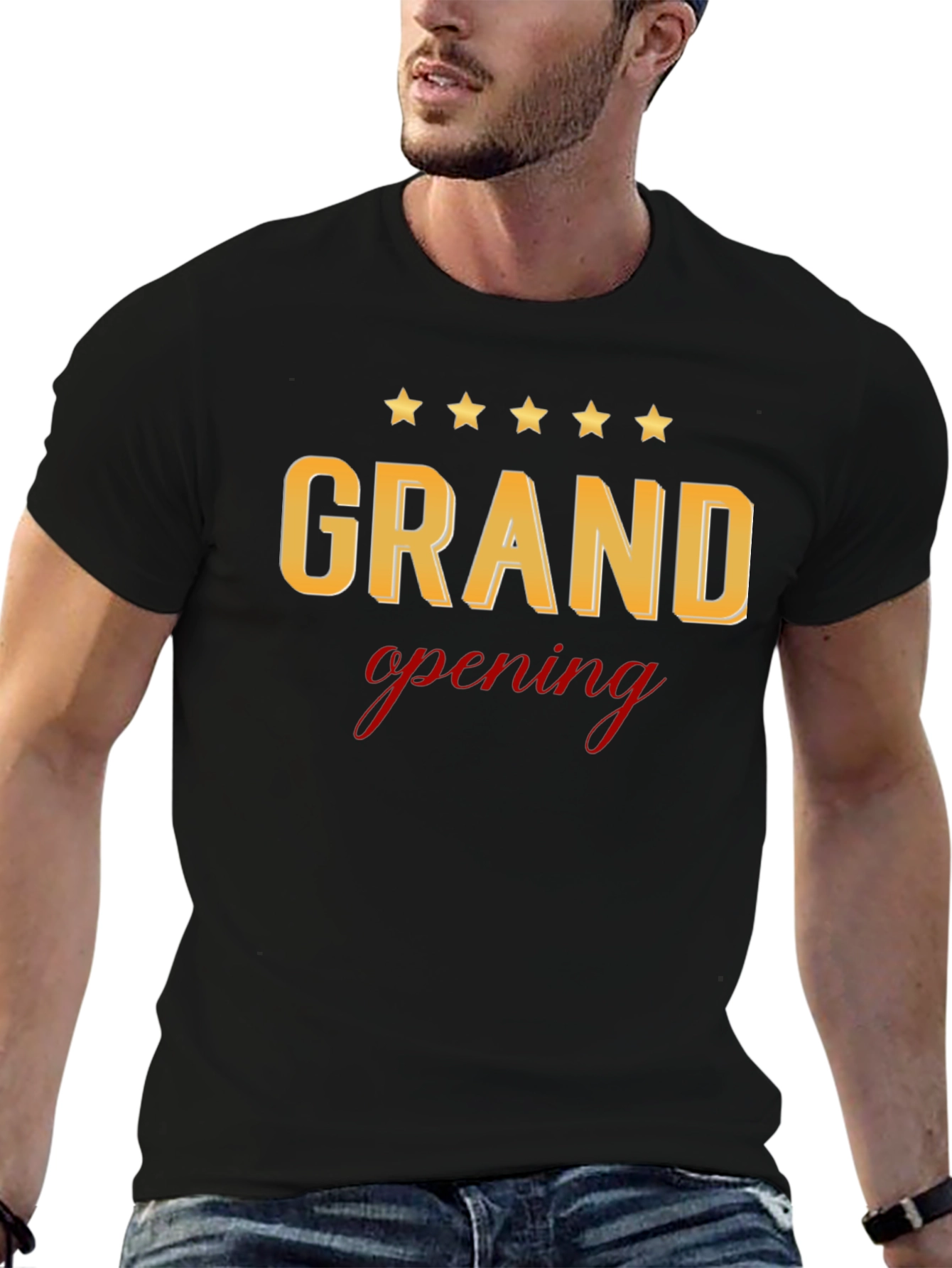 Black Grand Opening Celebration T-Shirt view 6