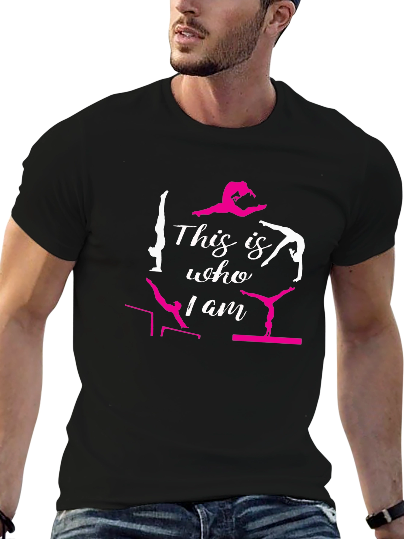 Black Gymnastics T-Shirt - This is Who I Am view 6