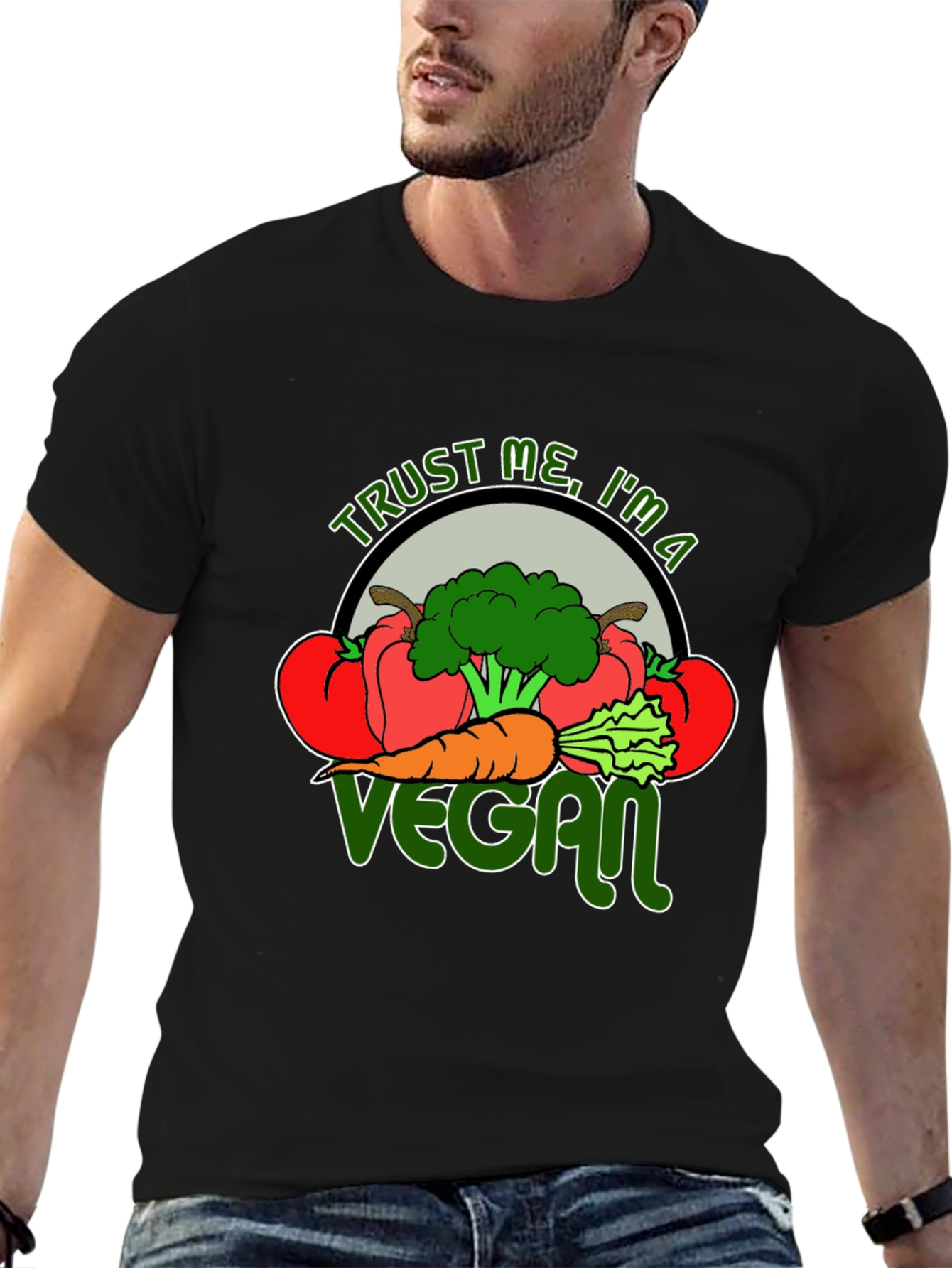 Trust Me I'm A Vegan Graphic T-Shirt - 6