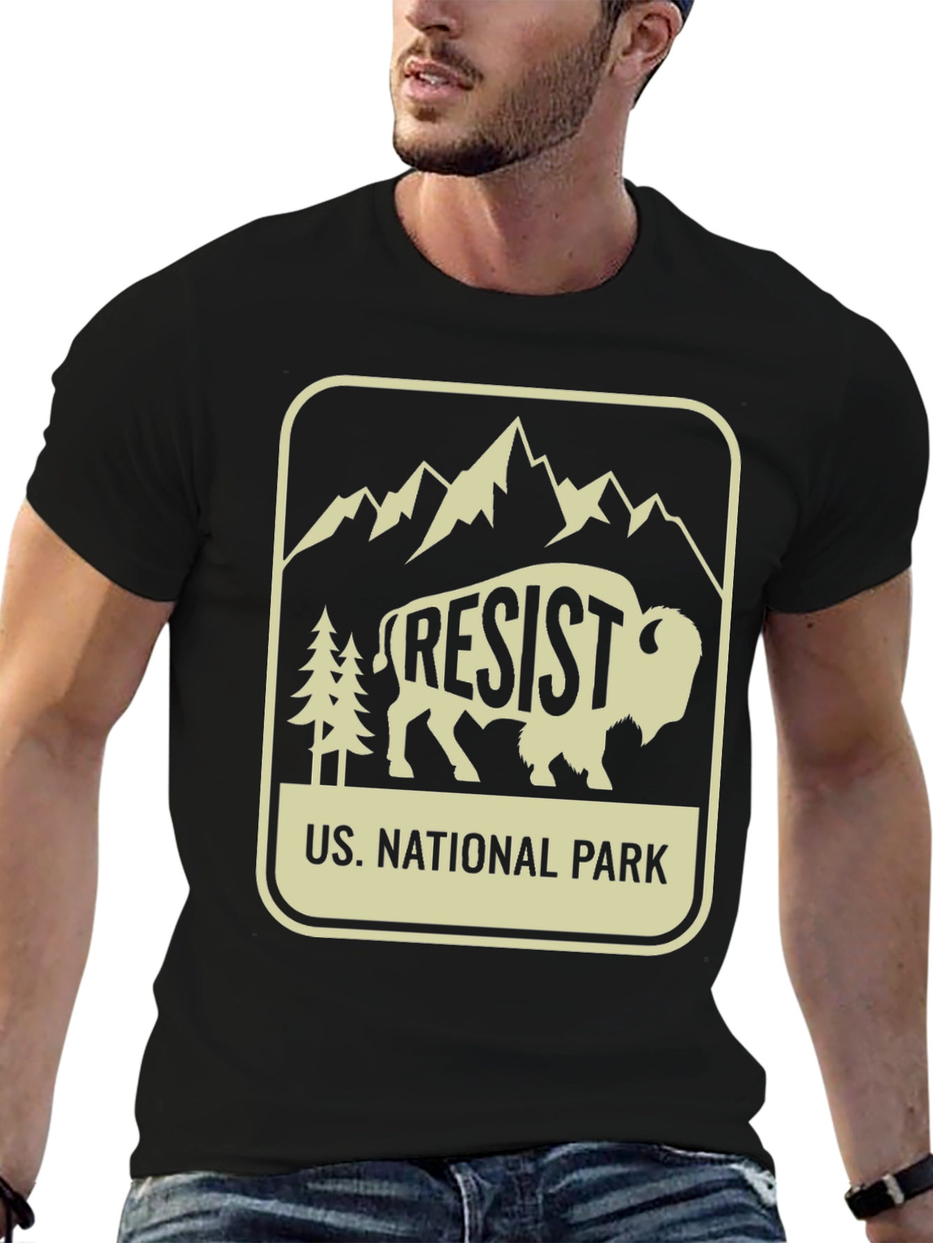Black Resist National Park Graphic T-Shirt view 6