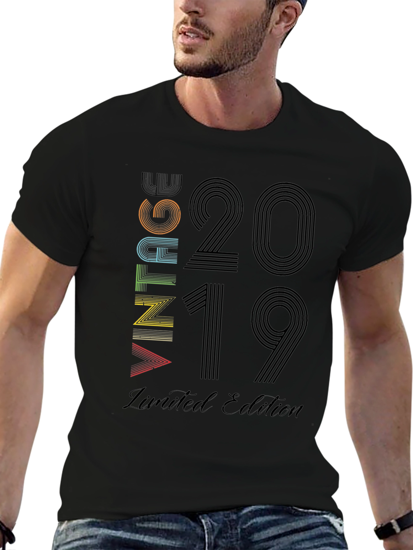 Black Vintage 2019 Limited Edition Black T-Shirt view 6