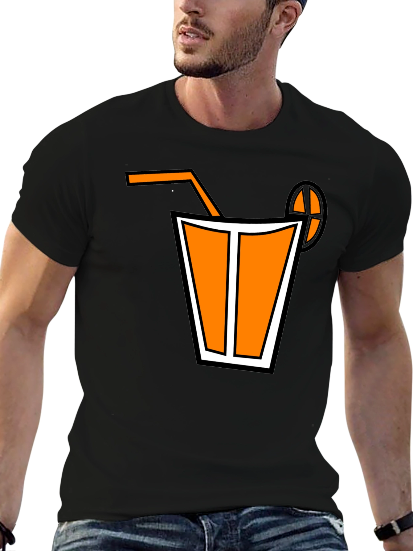 Black Orange Juice Graphic Tee view 6