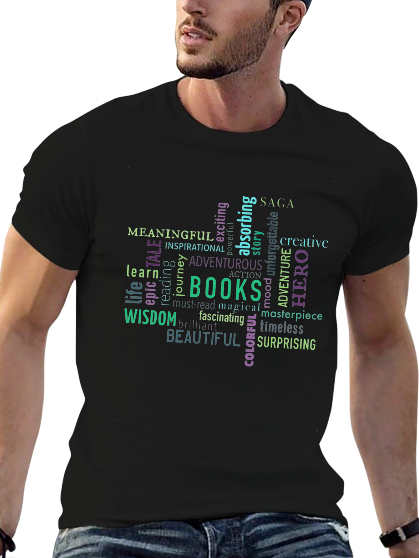 Meaningful Books Word Art T-Shirt - 6