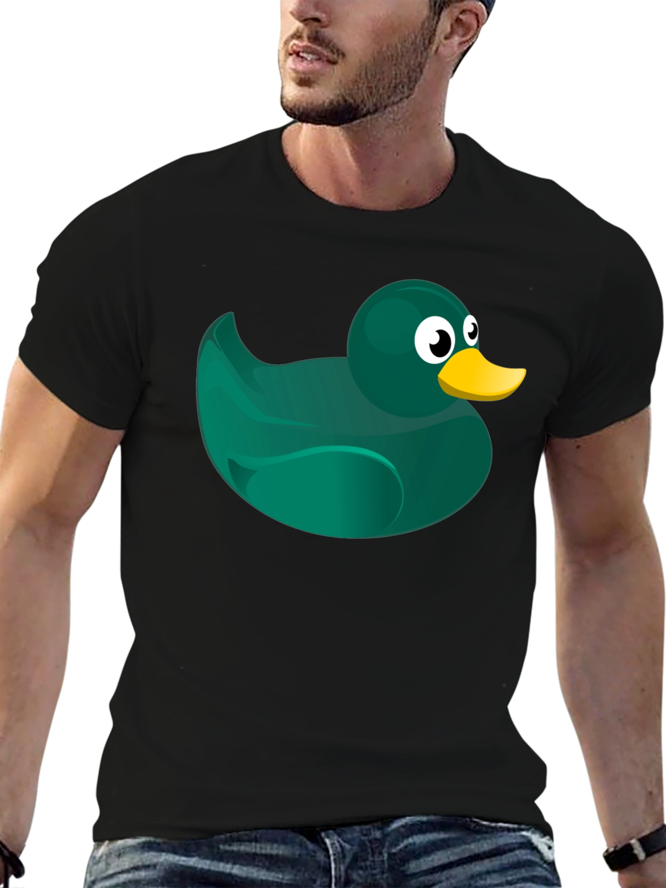 Black Emerald Rubber Duck T-Shirt view 6