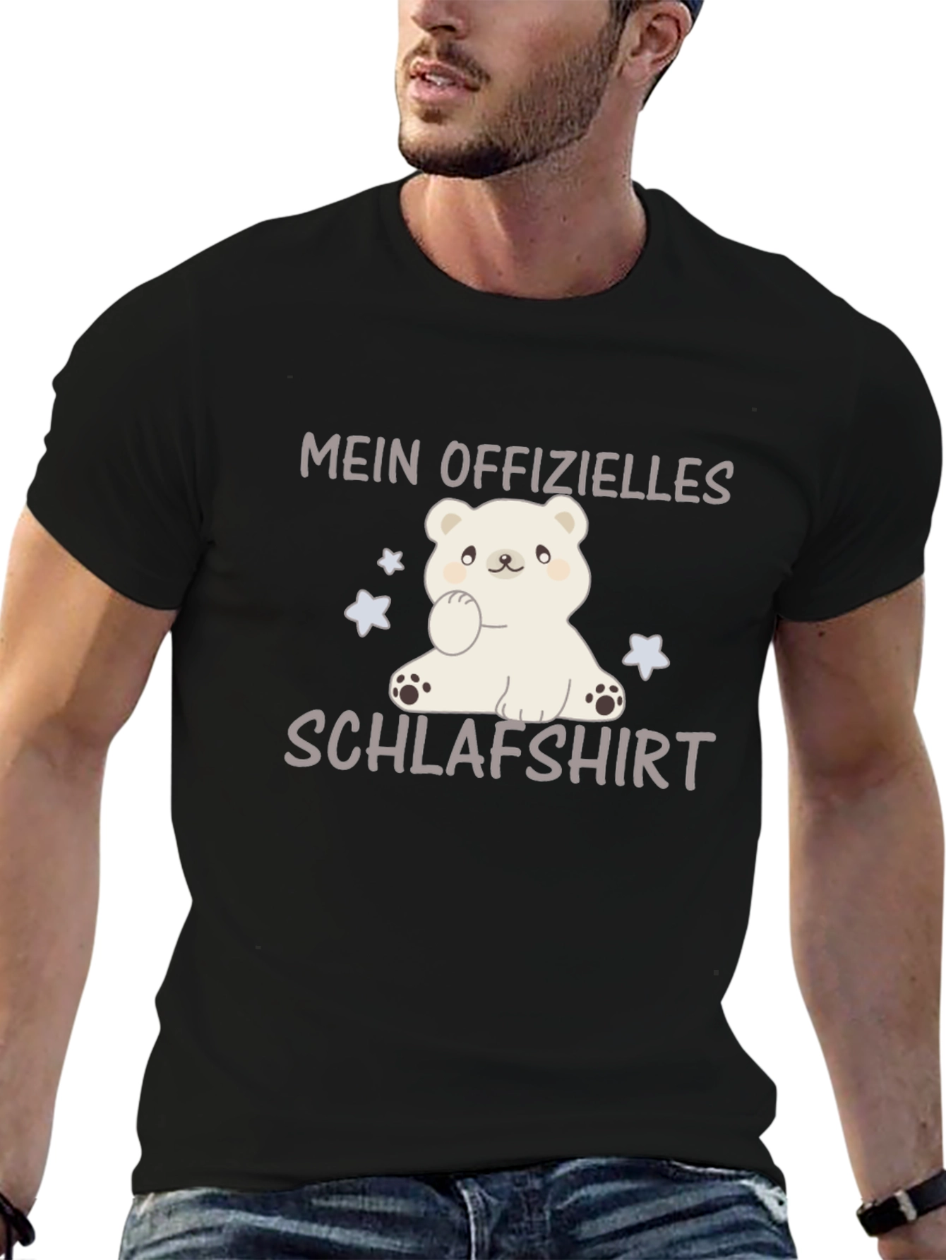 Black Cute Bear Sleep Shirt - Mein Offizielles Schlafshirt view 6