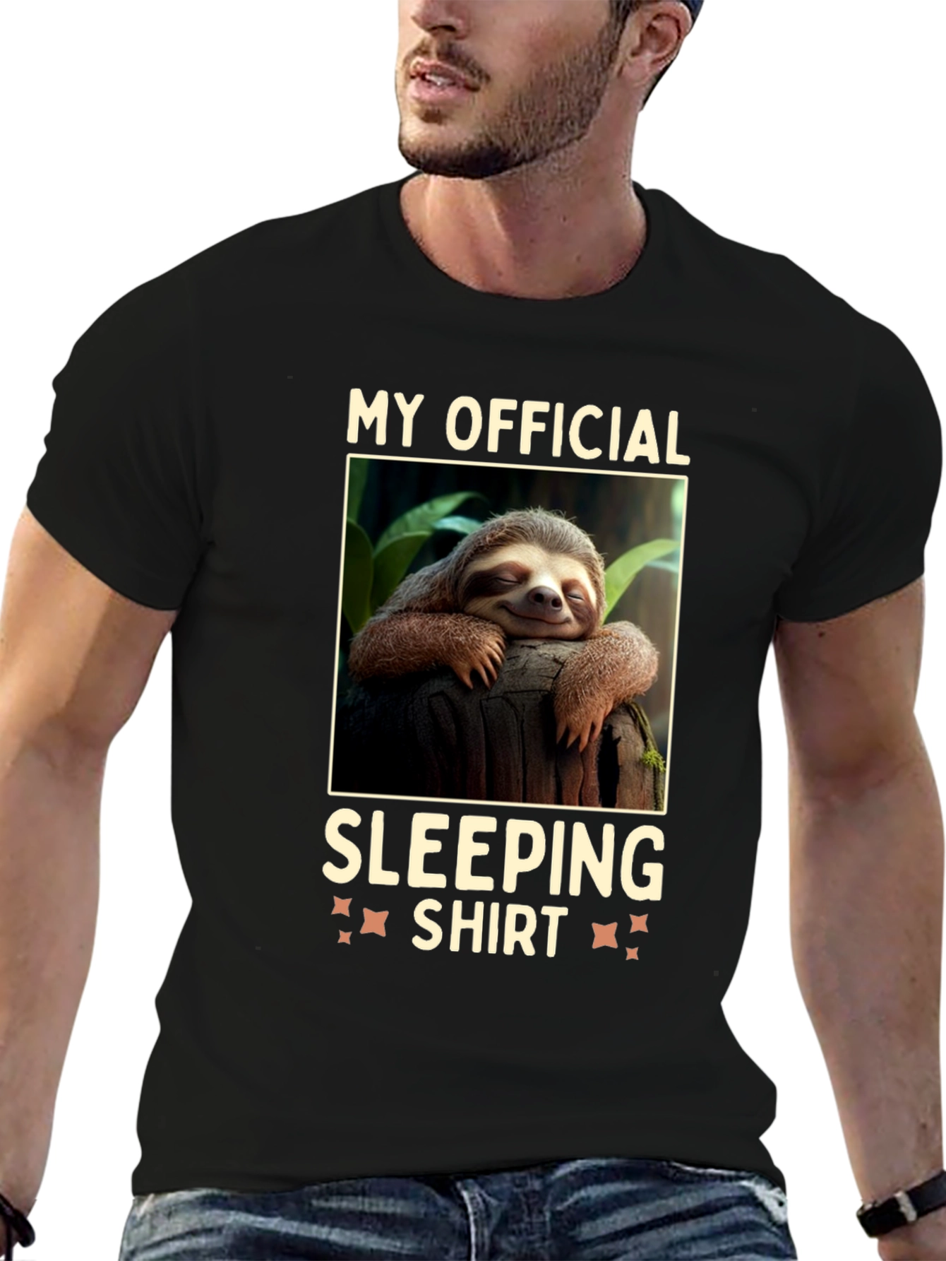 Black My Official Sleeping Shirt Sloth Tee view 6