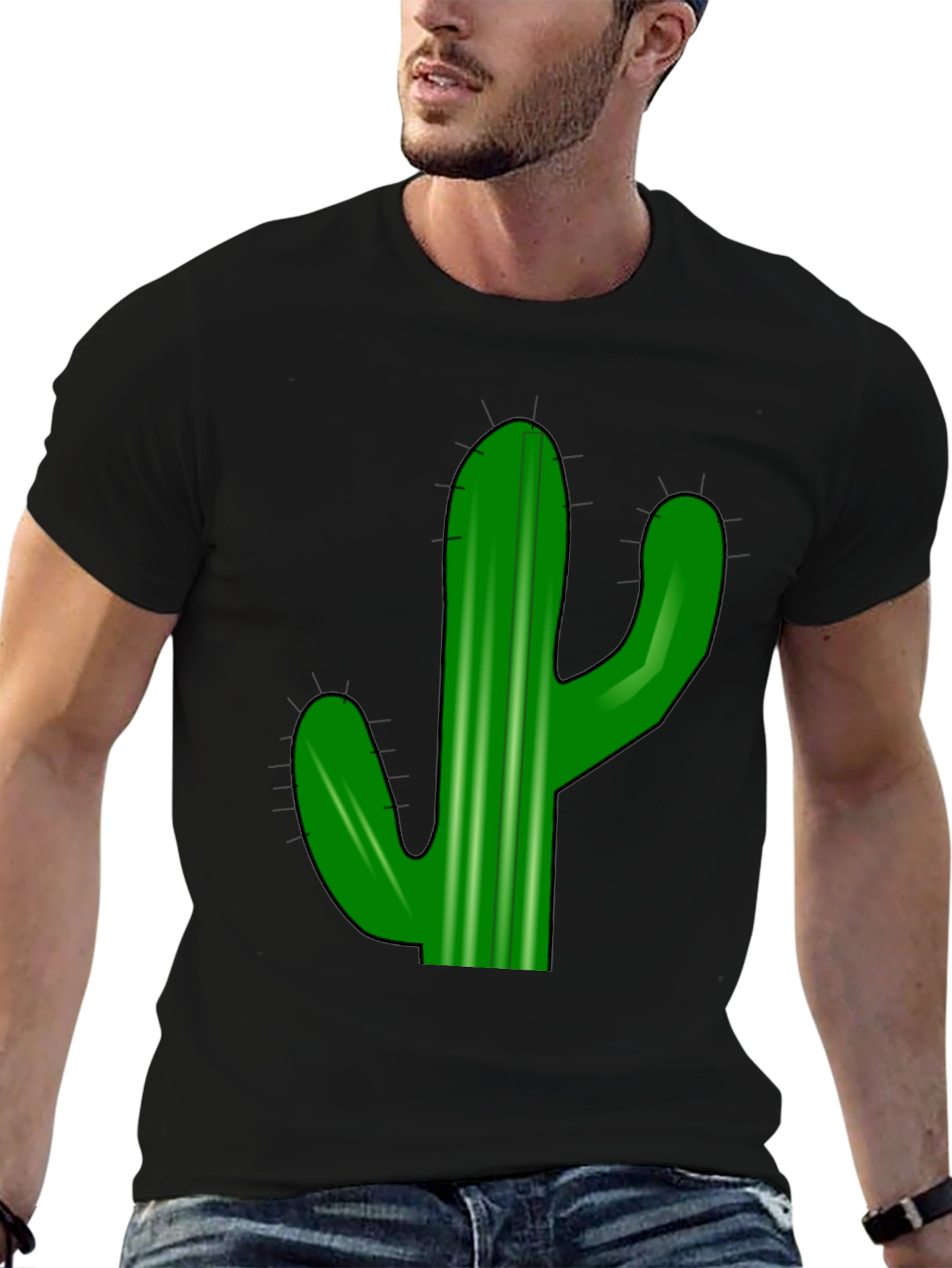 Black Cactus Graphic Tee - Desert Vibes view 6