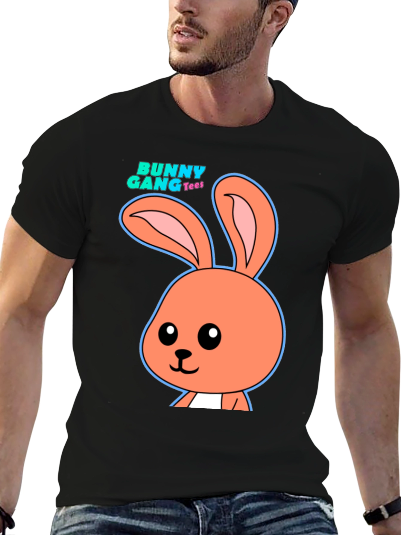 Black Bunny Gang Tee Black T-Shirt view 6
