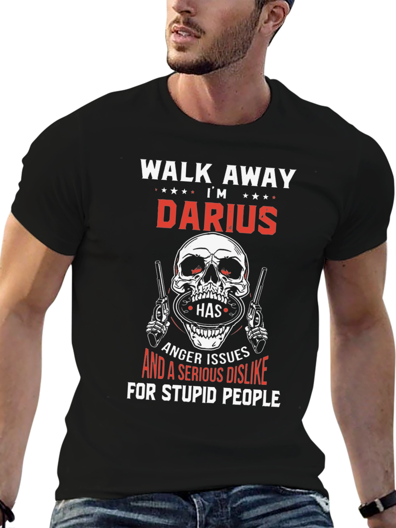 Black Walk Away Darius T-Shirt view 6