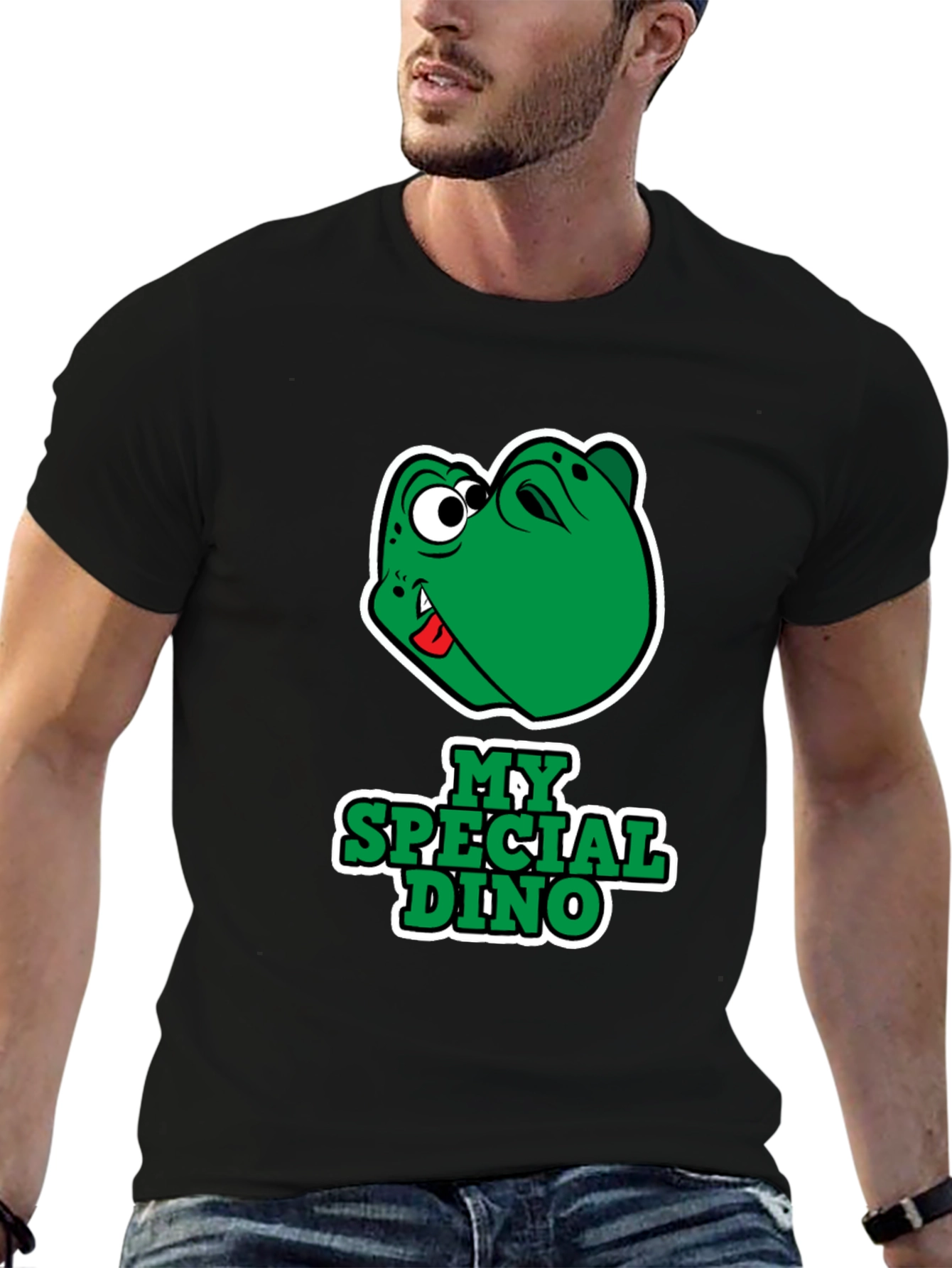 Black My Special Dino T-Shirt view 6