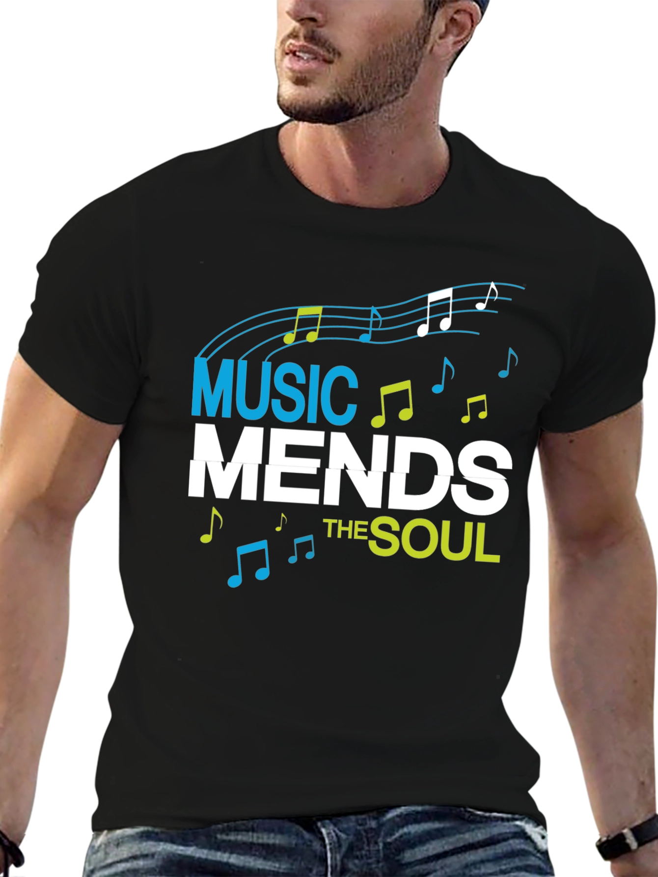Black Music Mends the Soul Graphic Tee view 6