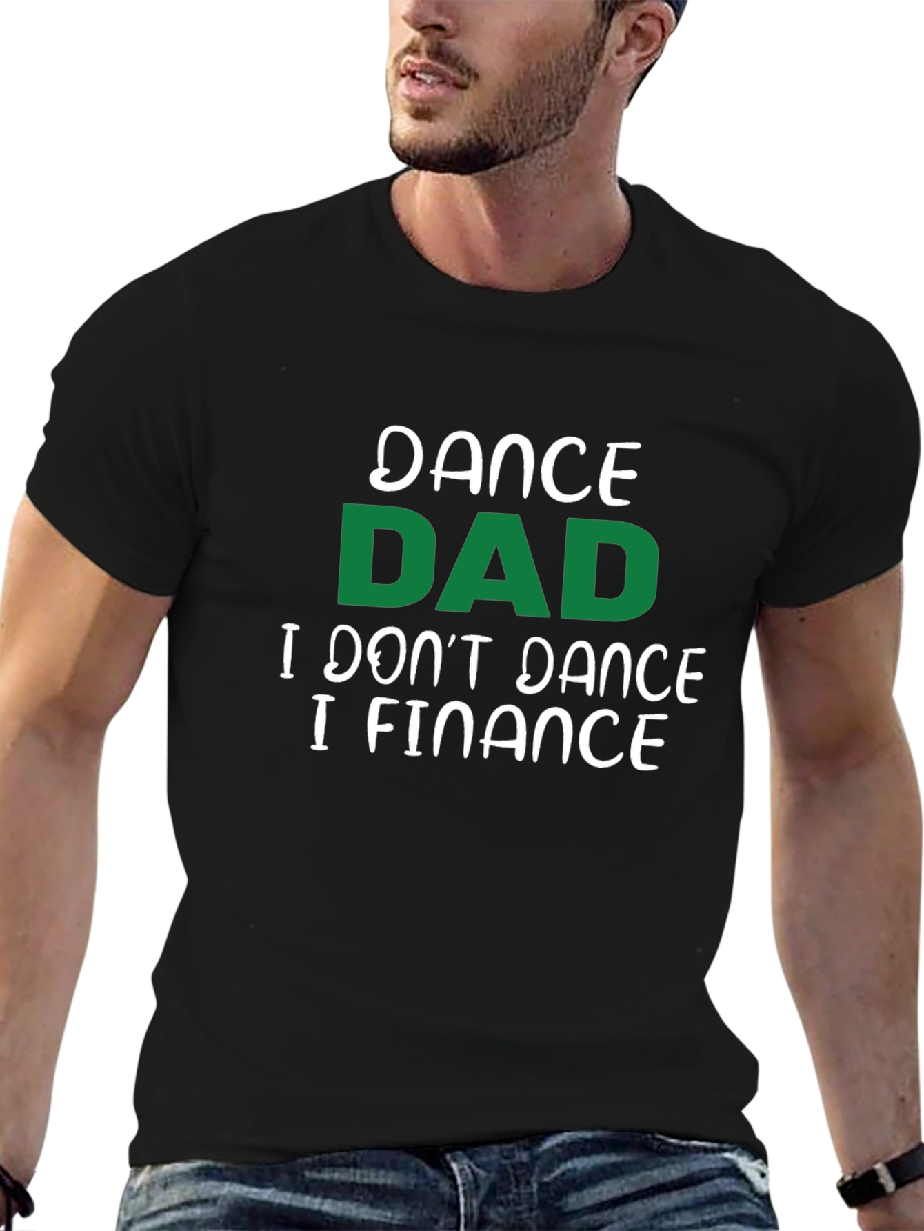 Black Dance Dad Finance T-Shirt view 6