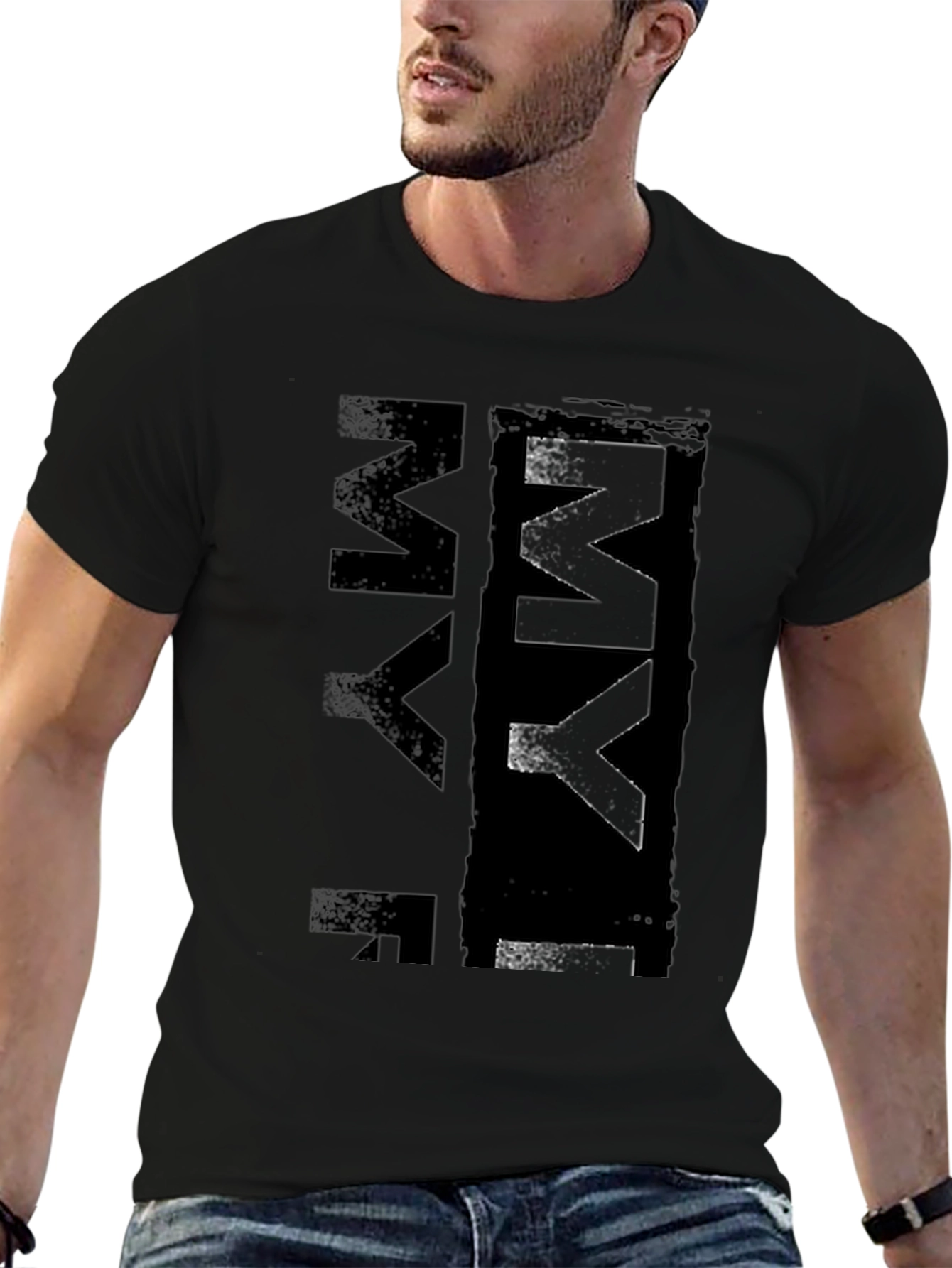 Black Grunge MYF Black T-Shirt - Urban Style view 6