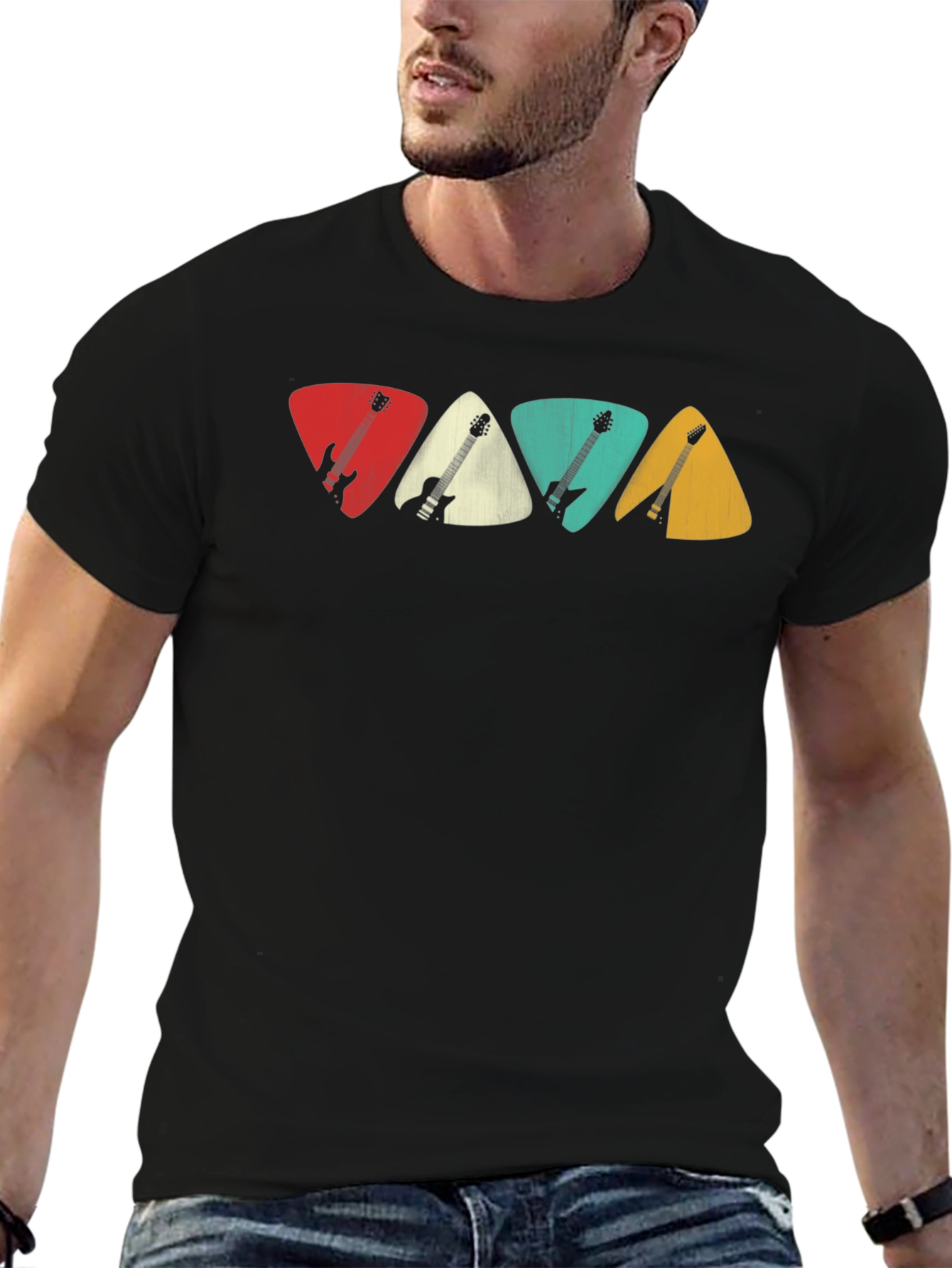 Guitar Pick T-Shirt: Musician Style - 6