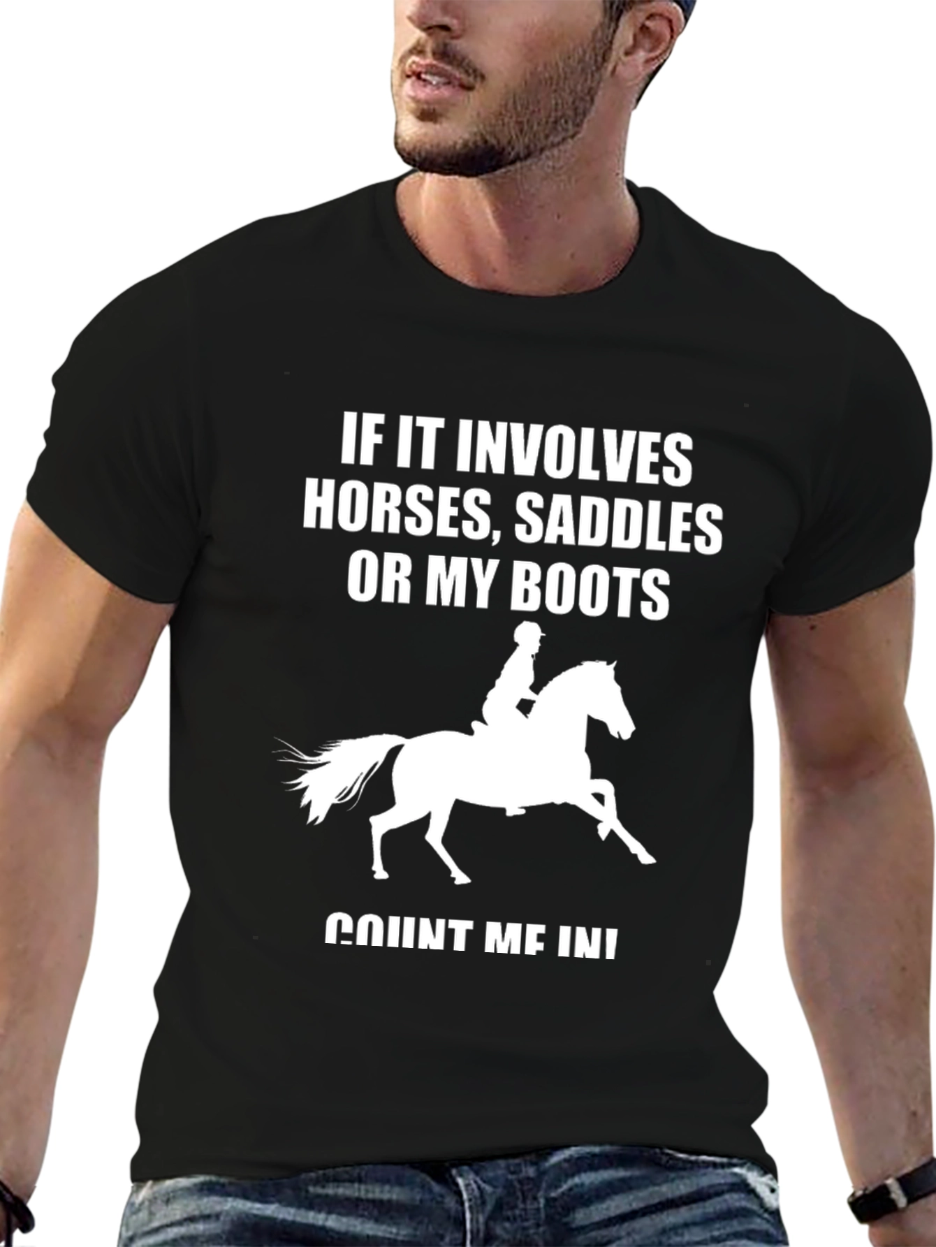 Horse Lover T-Shirt - If It Involves Horses Count Me In - 6