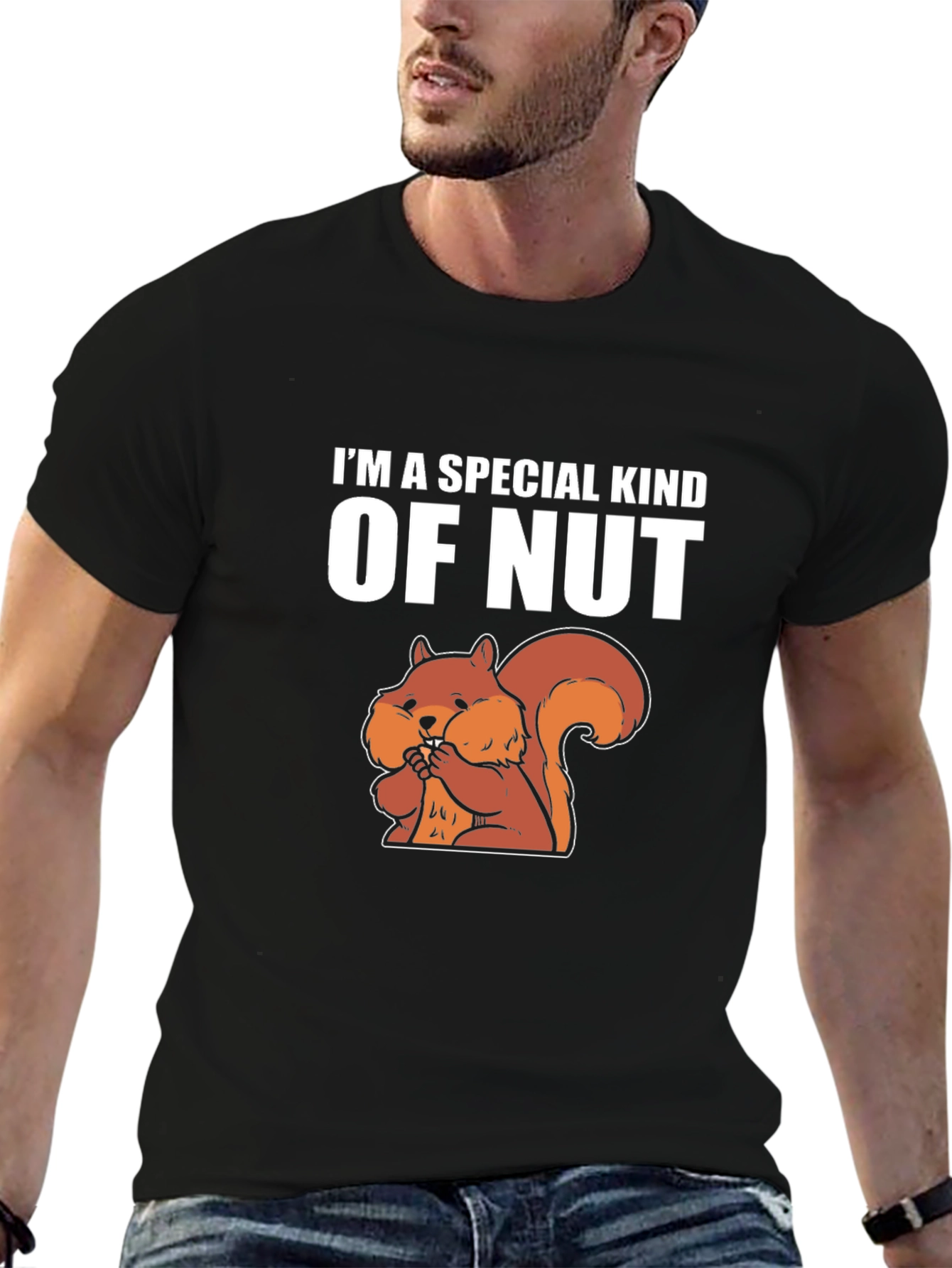 Black I'm a Special Kind of Nut T-Shirt view 6