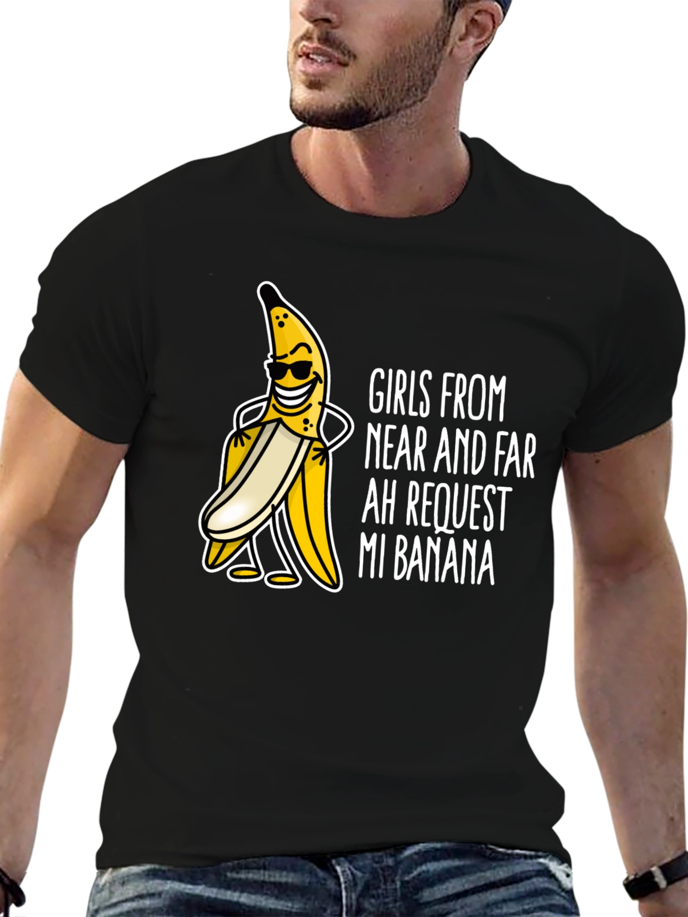 Black Girls Want My Banana T-Shirt view 6