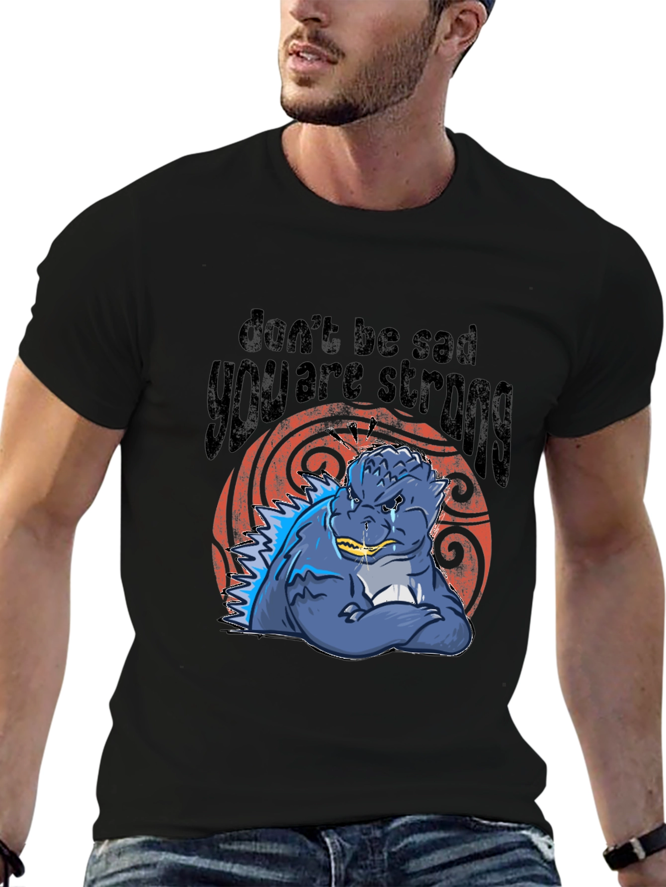 Don't Be Sad Godzilla T-Shirt - 6