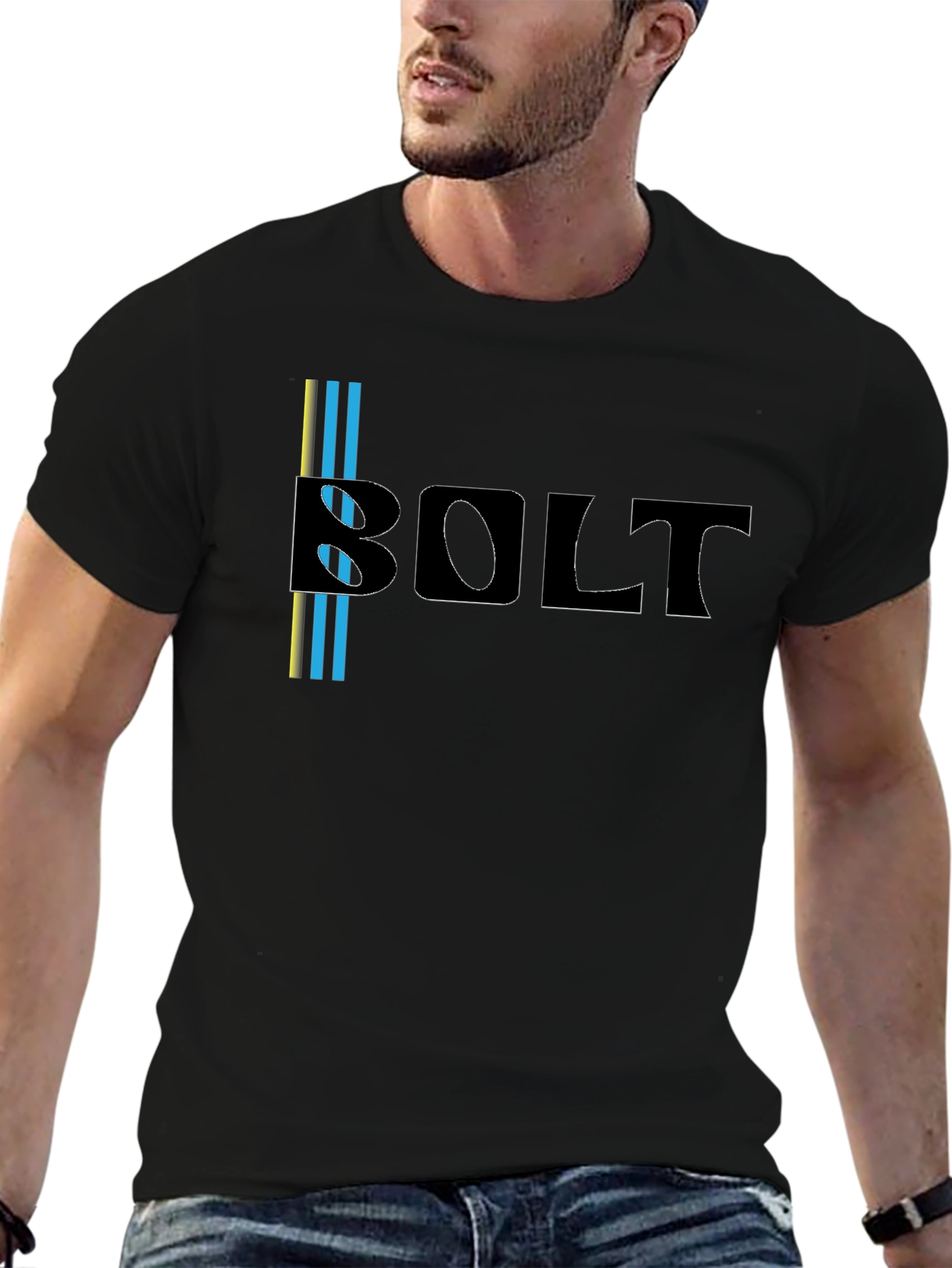 Black Bolt Graphic Tee - Cool Casual Style view 6
