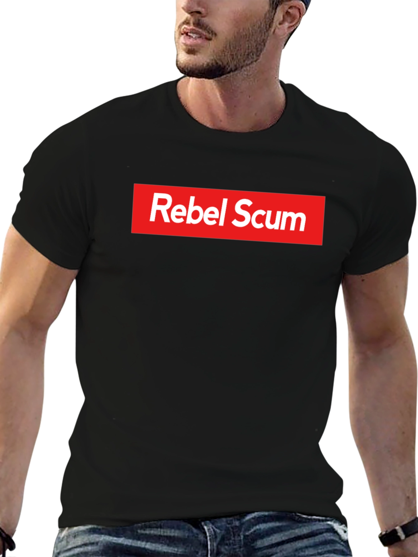 Black Rebel Scum Graphic Tee - Supreme Style view 6