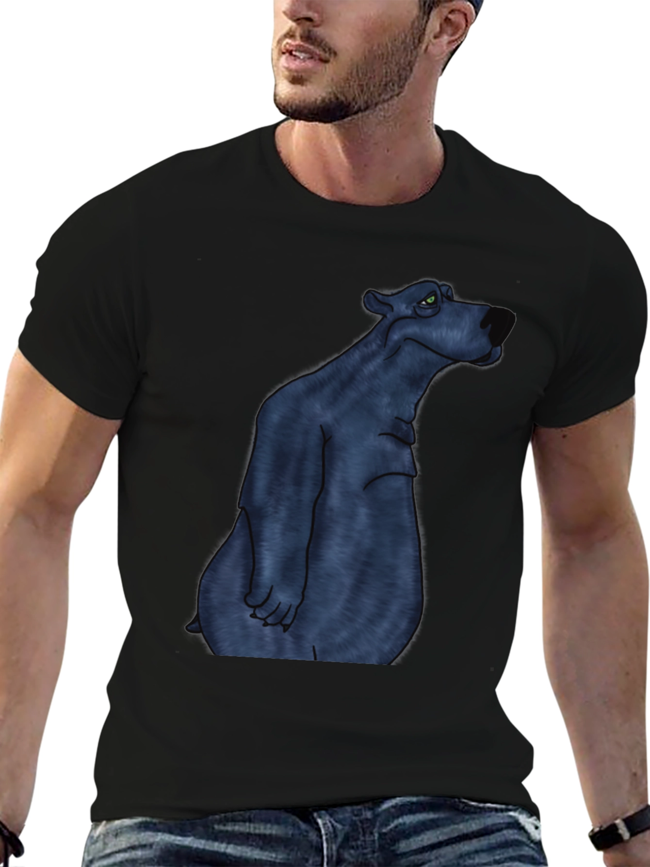 Black Black Bear Graphic Tee view 6