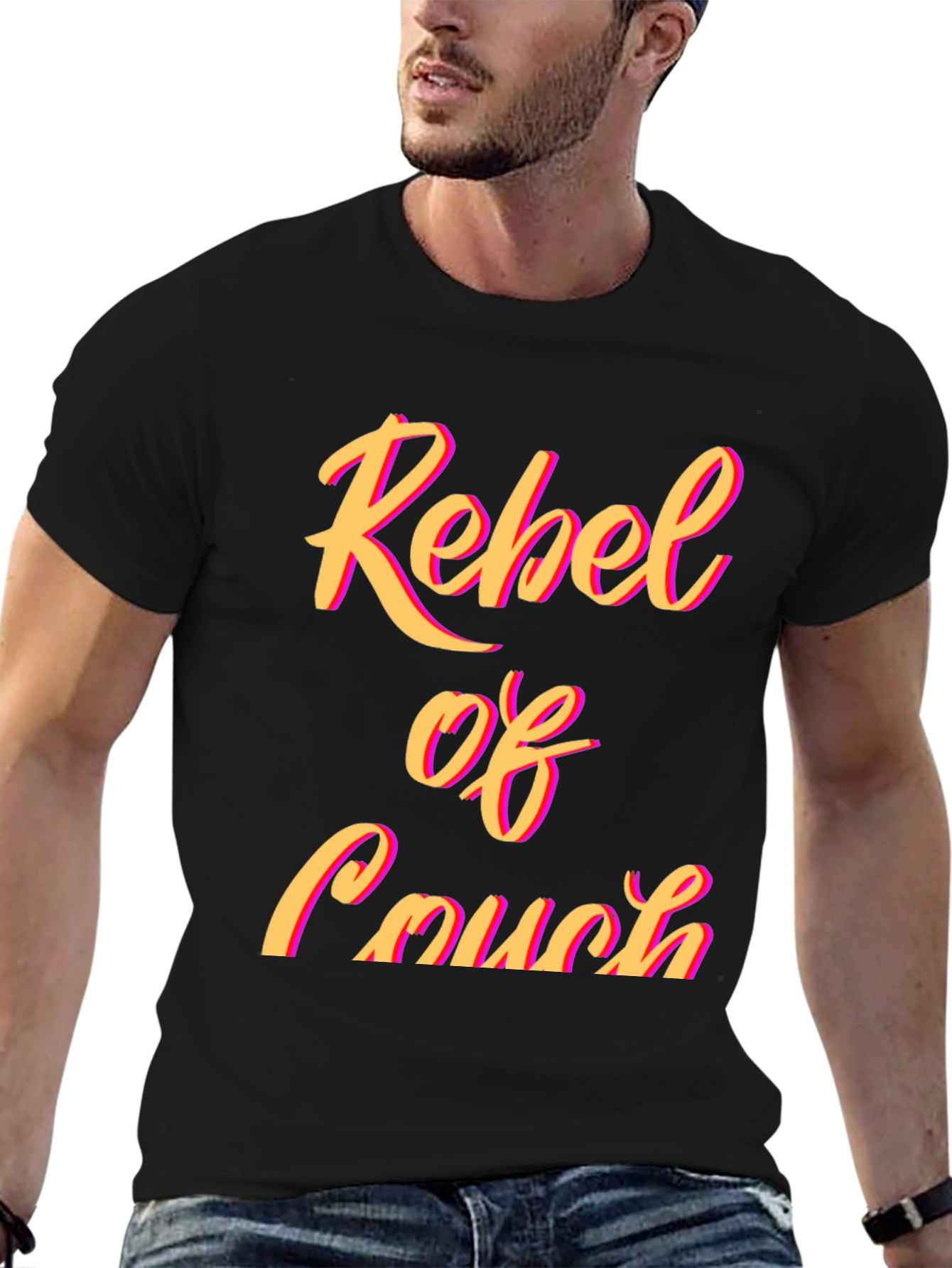Black Rebel of Couch Graphic Tee view 6