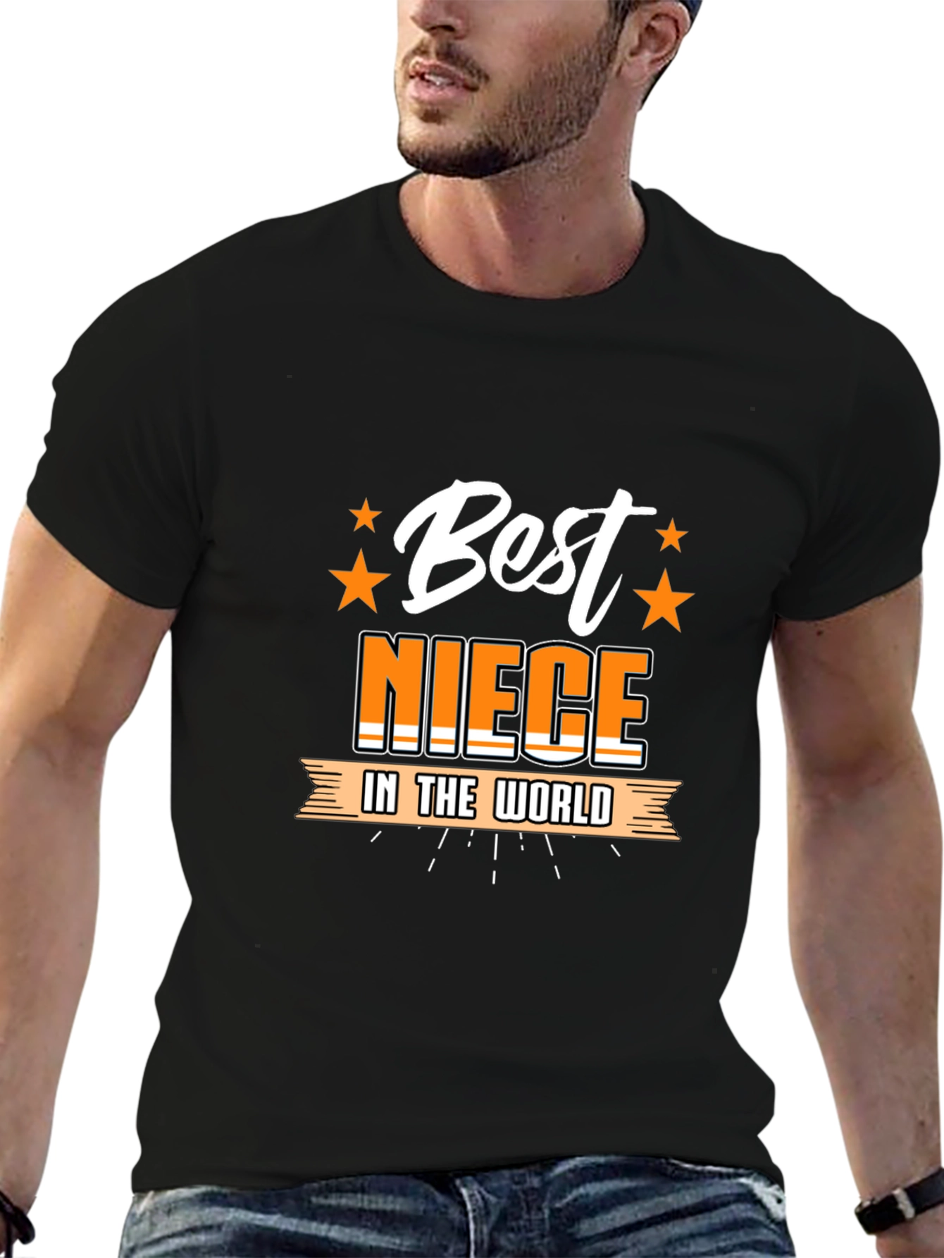 Black Best Niece T-Shirt - Gift for Nieces view 6