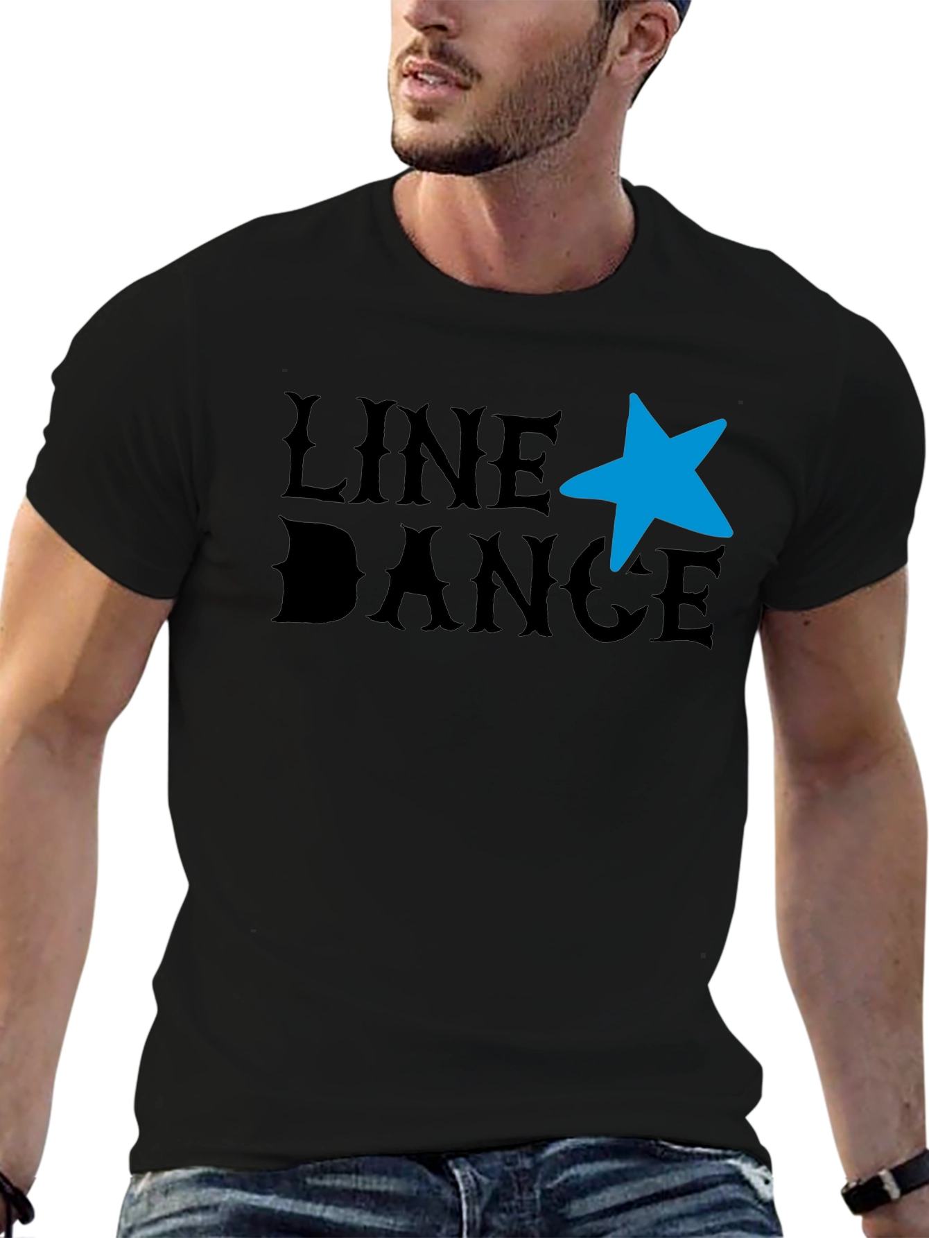 Black Line Dance T-Shirt - Western Star Graphic Tee view 6