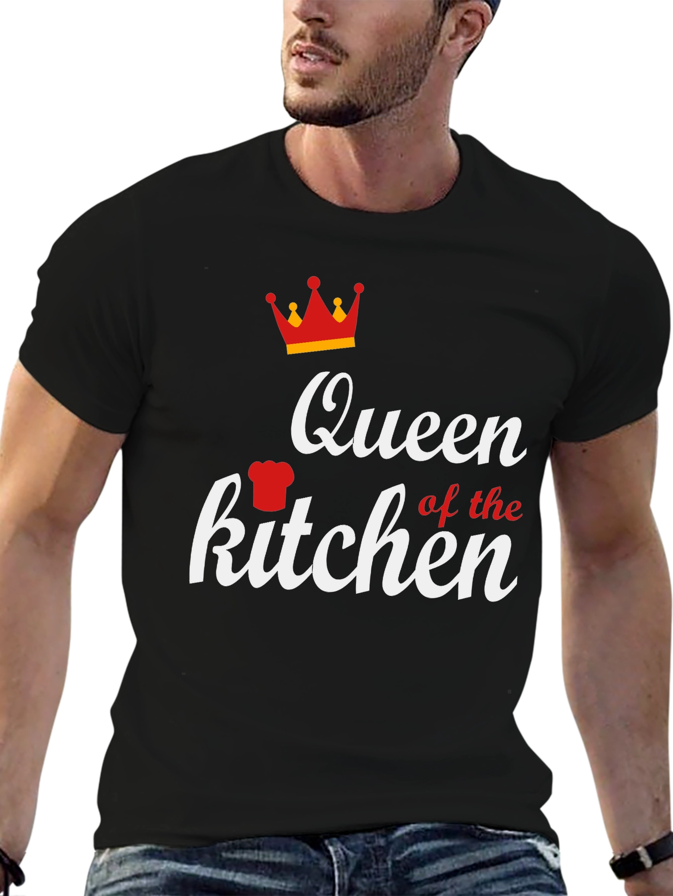 Black Queen of the Kitchen T-Shirt view 6