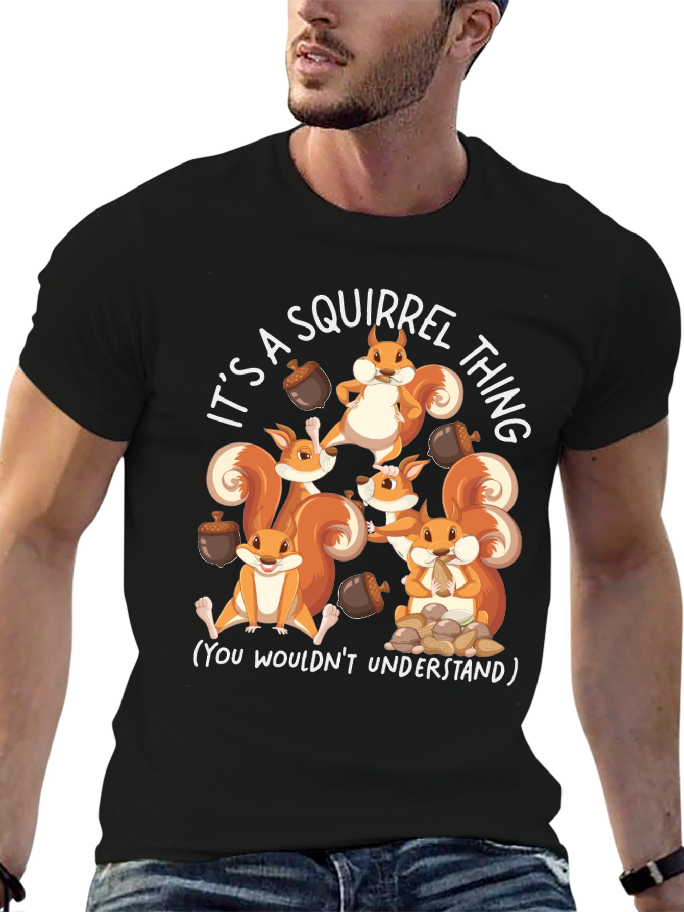 Black Squirrel Thing T-Shirt - You Wouldn't Understand view 6
