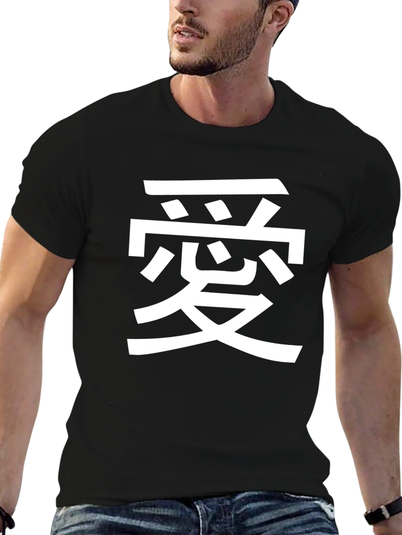 Black Kanji Graphic Tee - Stylish Unisex T-Shirt view 6