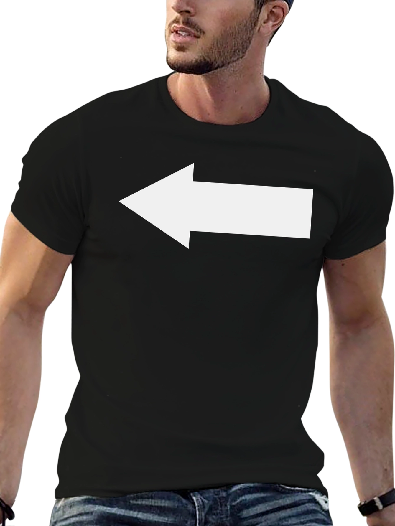 Black Arrow Graphic T-Shirt - Black view 6