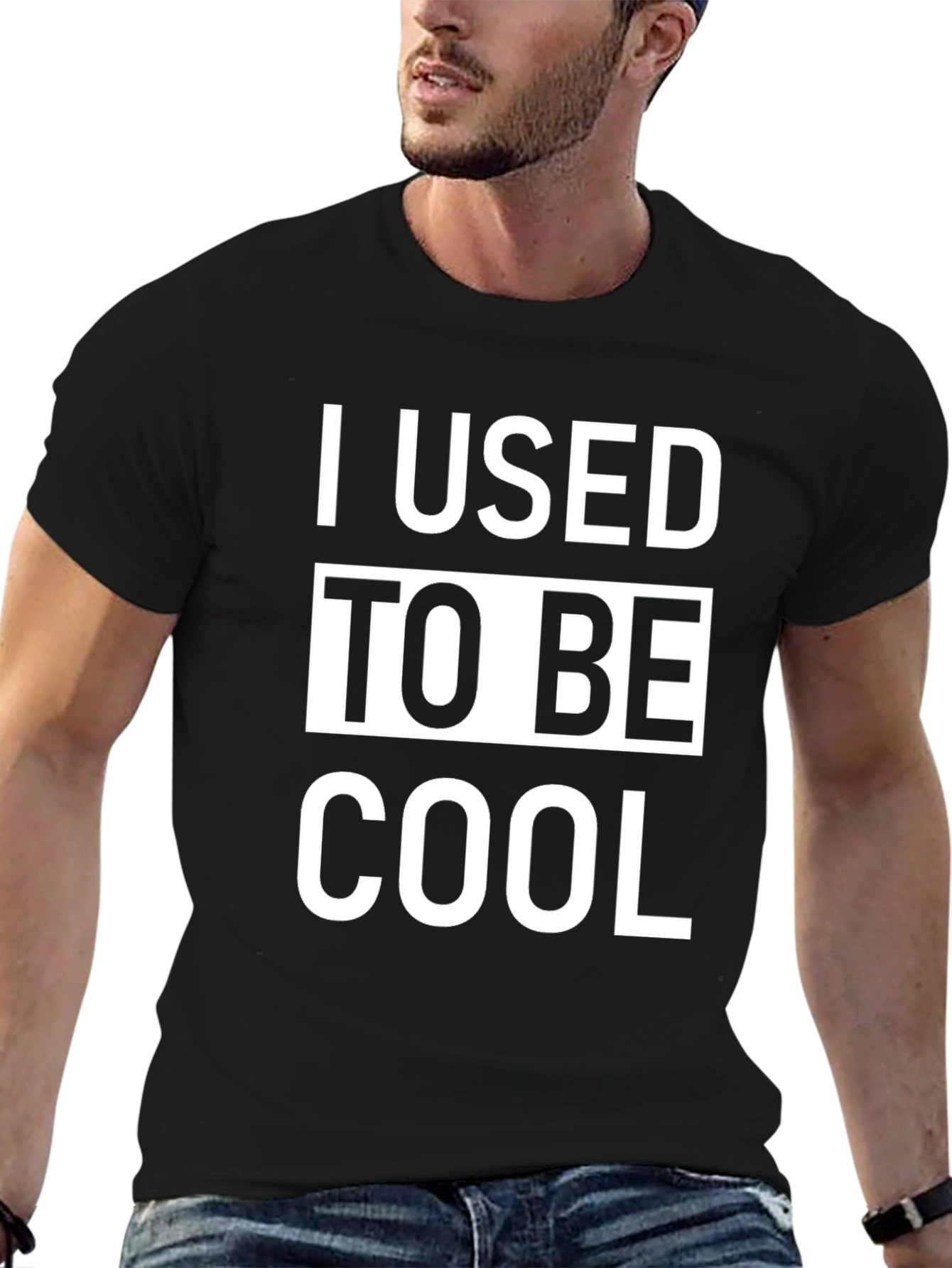 Black I Used To Be Cool Graphic Tee view 6