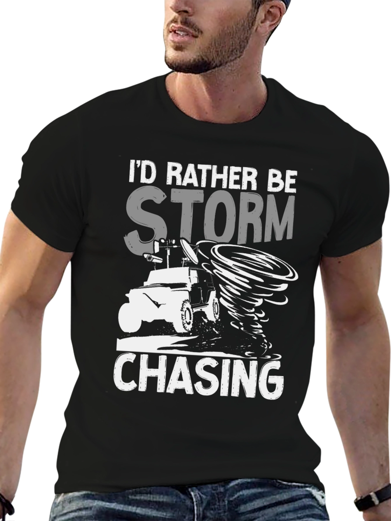 Black Storm Chaser T-Shirt view 6