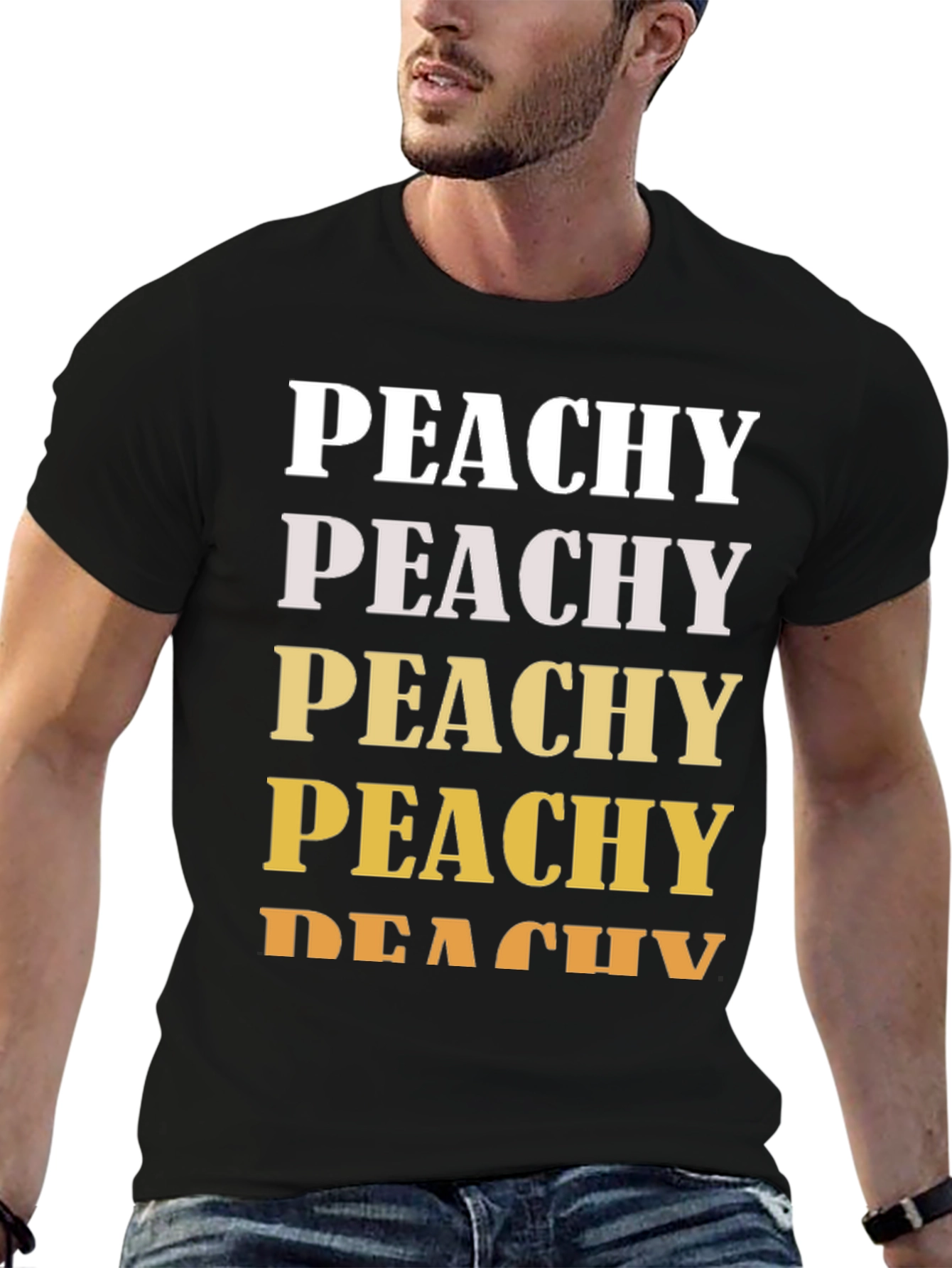 Peachy Graphic Tee - Trendy Casual Shirt - 6