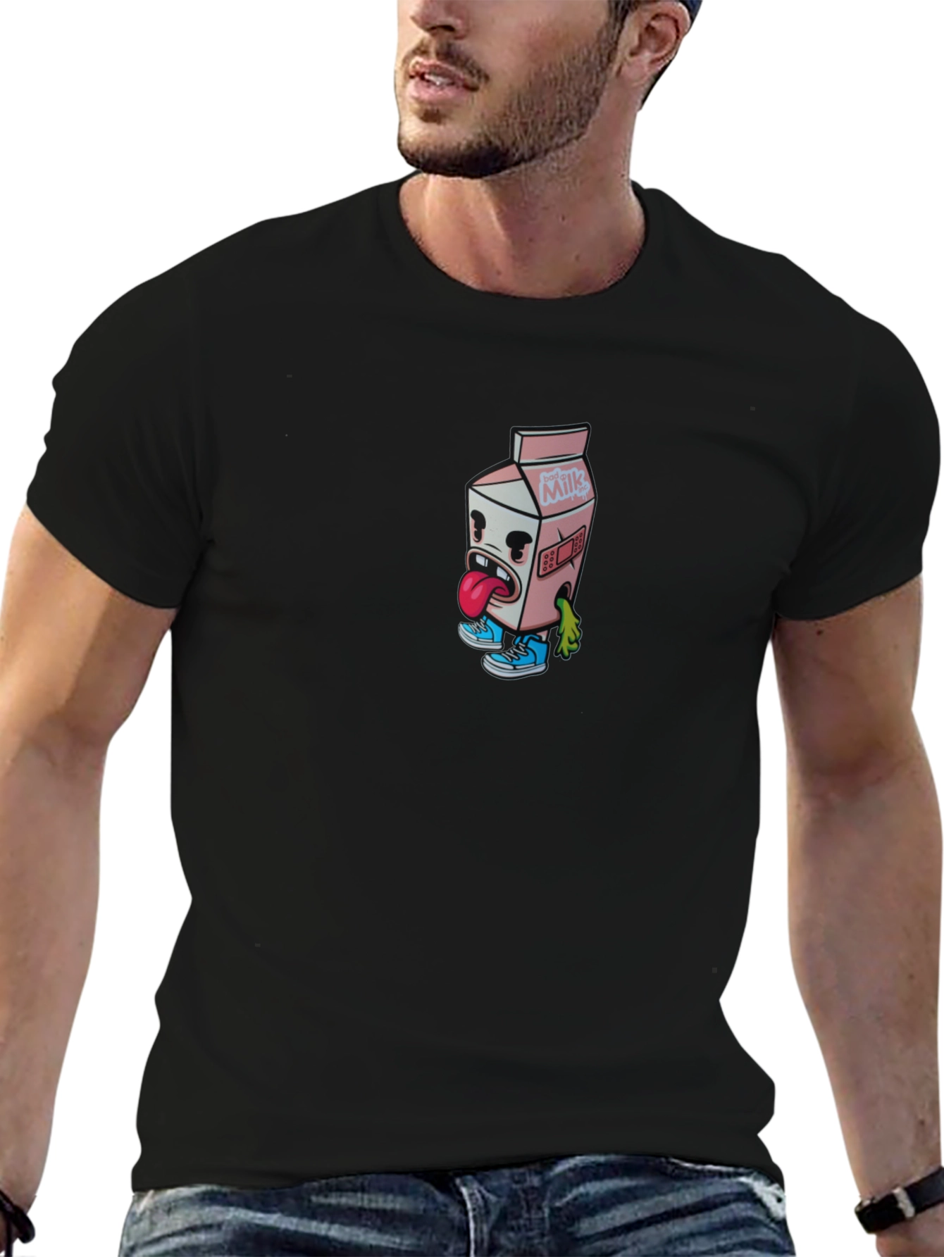 Black Milk Carton Character Graphic Tee view 6