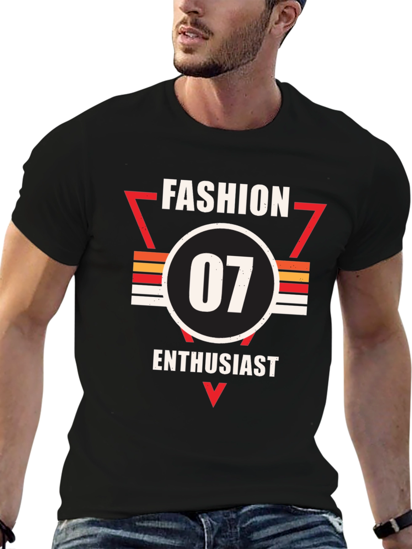 Black Fashion Enthusiast 07 Graphic Tee view 6