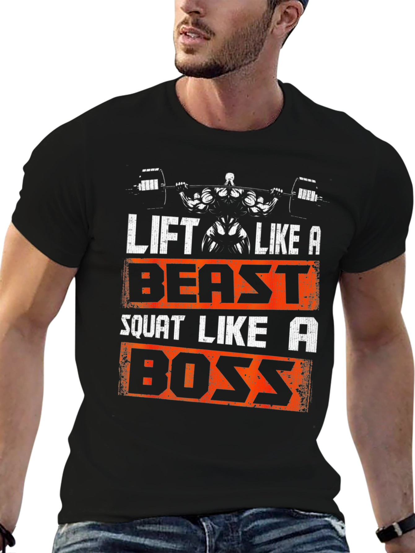Black Lift Like A Beast T-Shirt view 6