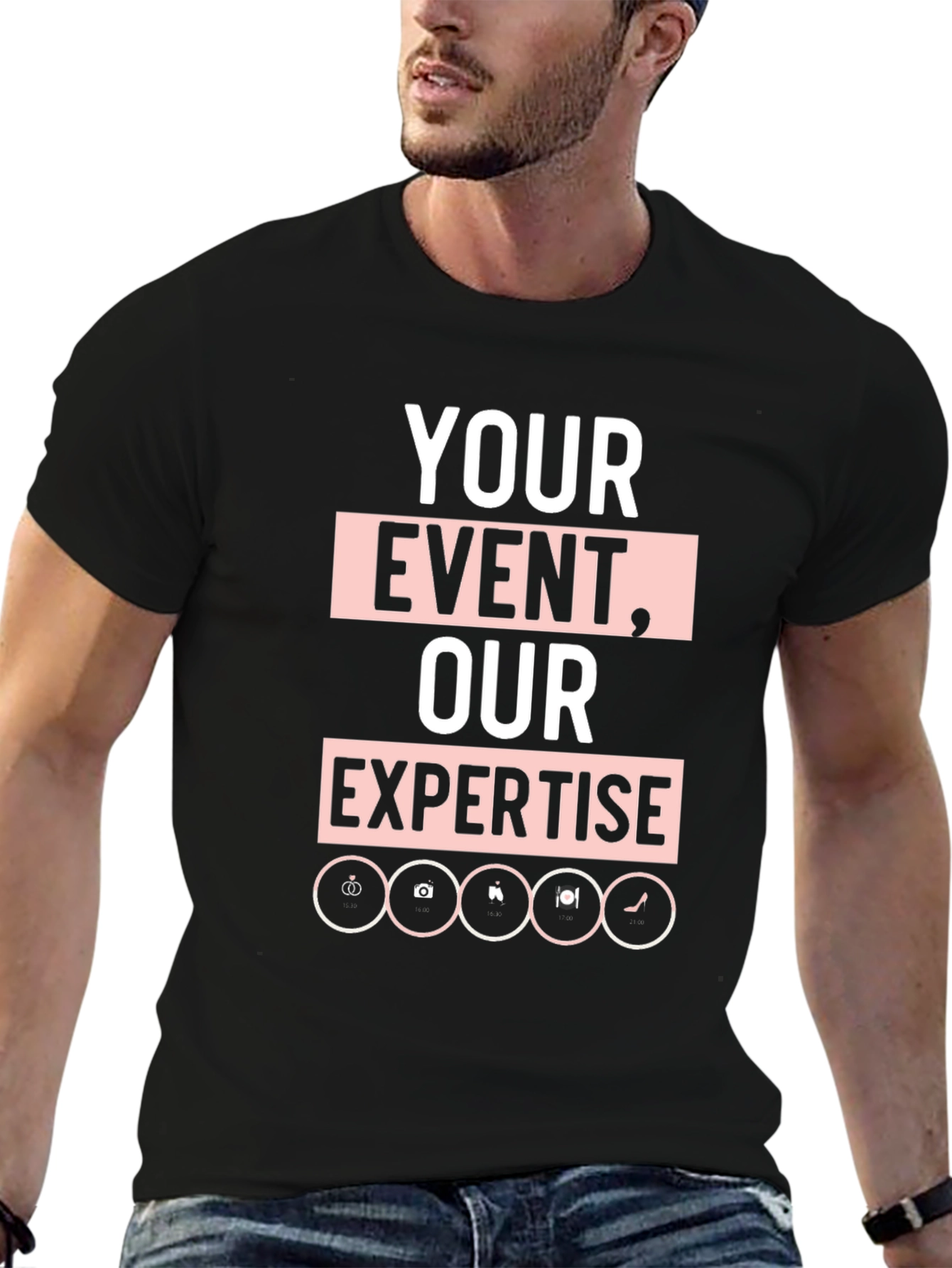 Black Event Expertise Graphic Tee - Black view 6