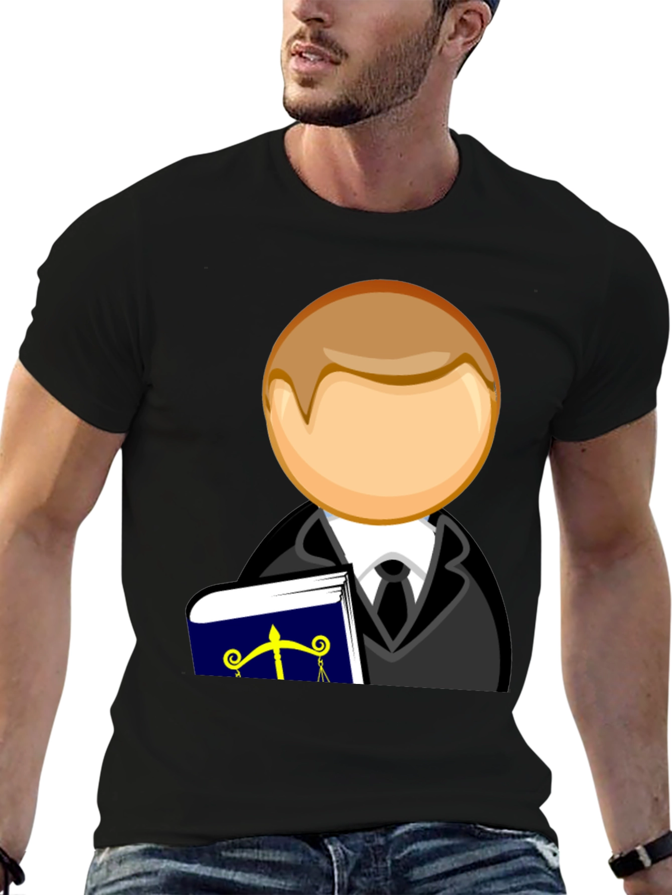 Black Lawyer Style T-Shirt view 6