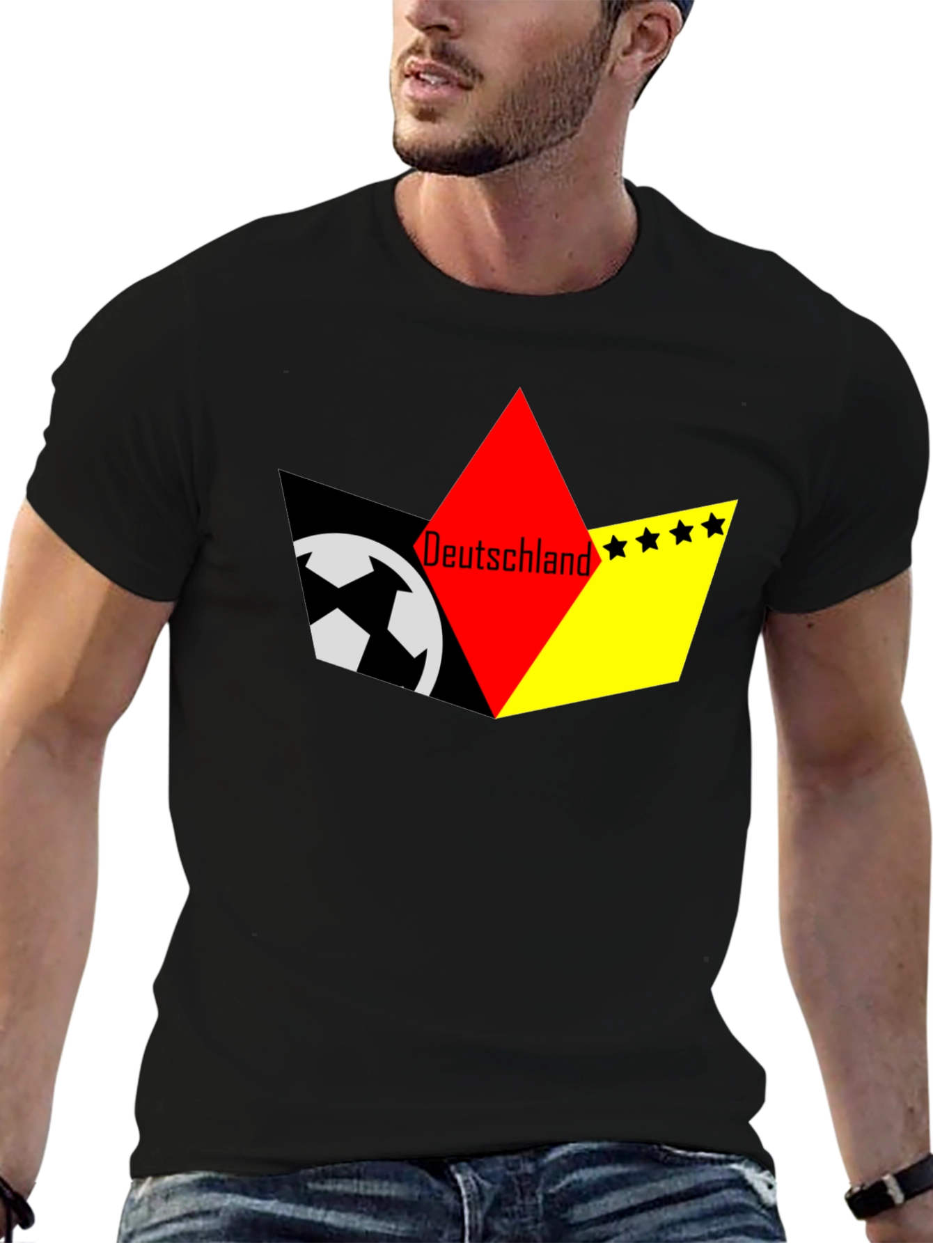 Deutschland Soccer T-Shirt - Black - 6