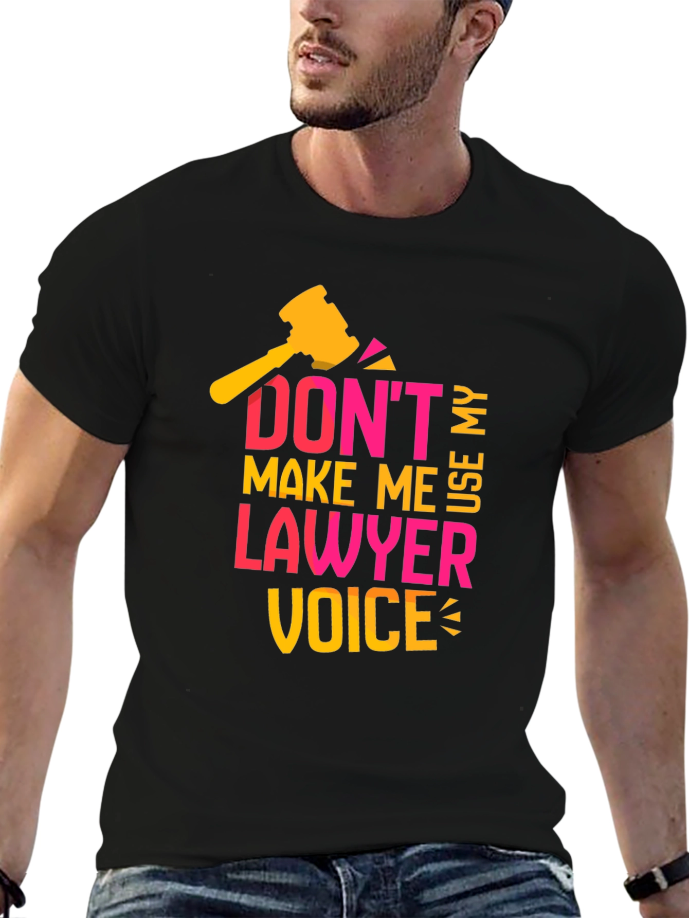 Black Don't Make Me Use My Lawyer Voice T-Shirt view 6