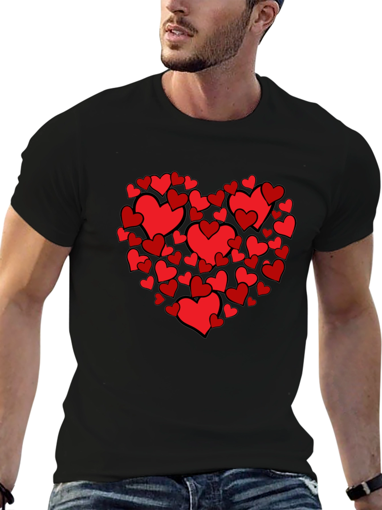 Black Heart Full of Love T-Shirt view 6