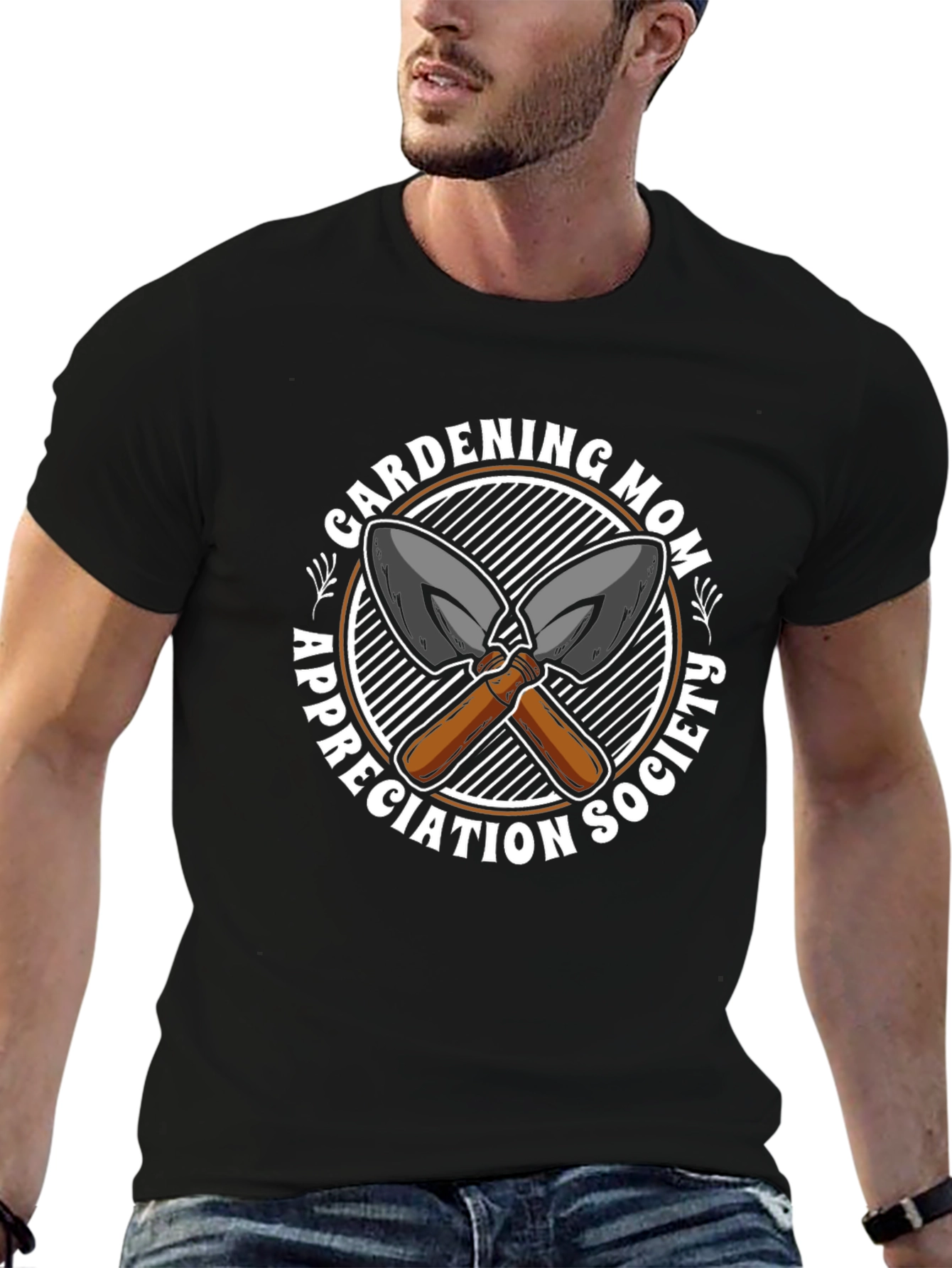 Black Gardening Mom Appreciation Society T-Shirt view 6