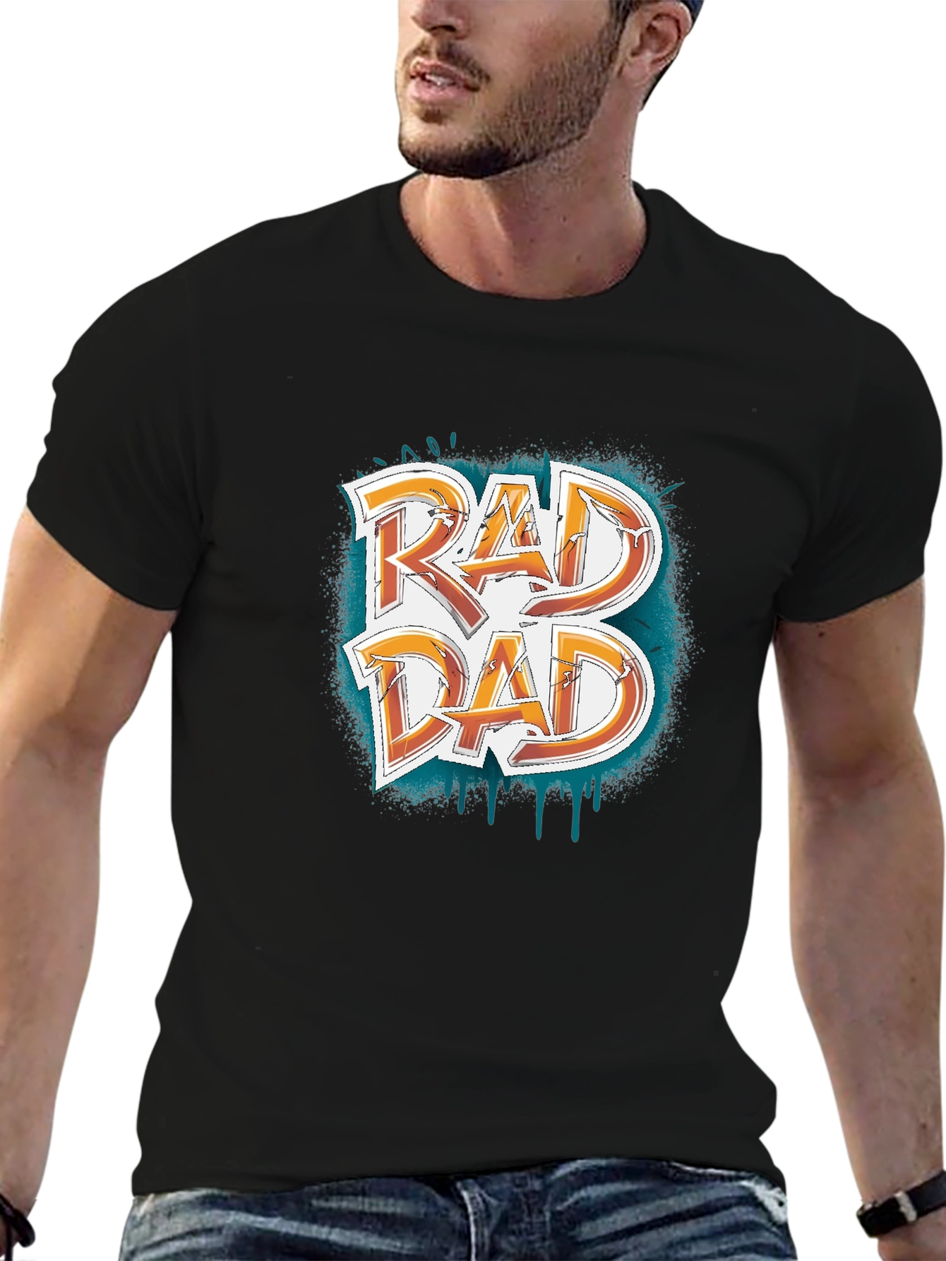 Rad Dad Graphic T-Shirt - Cool Father's Day Gift! - 6