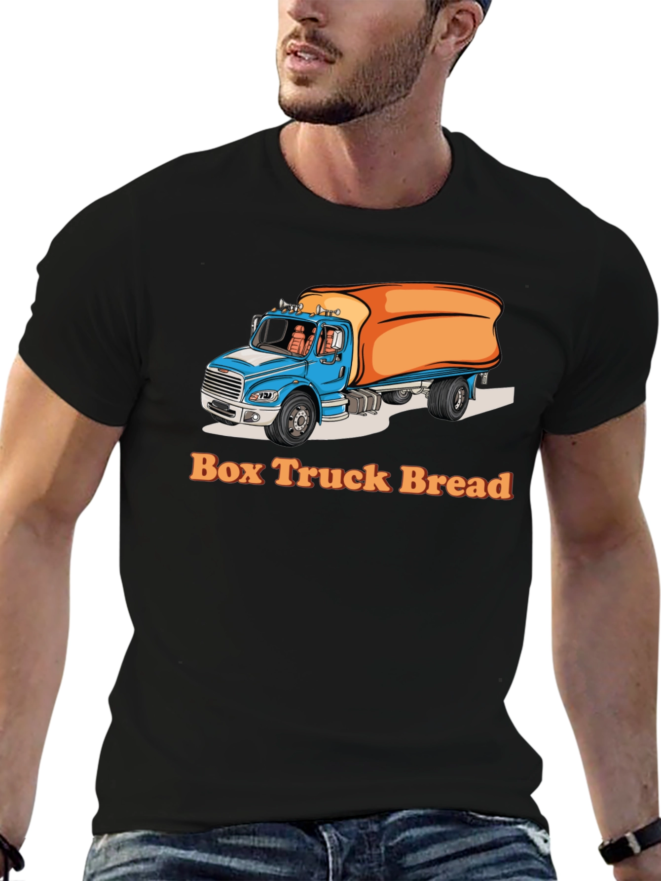 Black Box Truck Bread Graphic Tee view 6