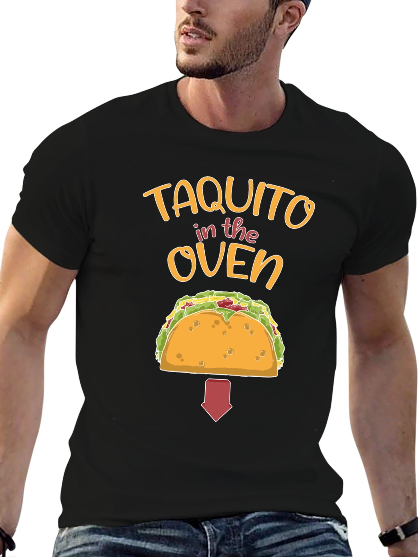 Taquito in the Oven Pregnancy Announcement T-Shirt - 6